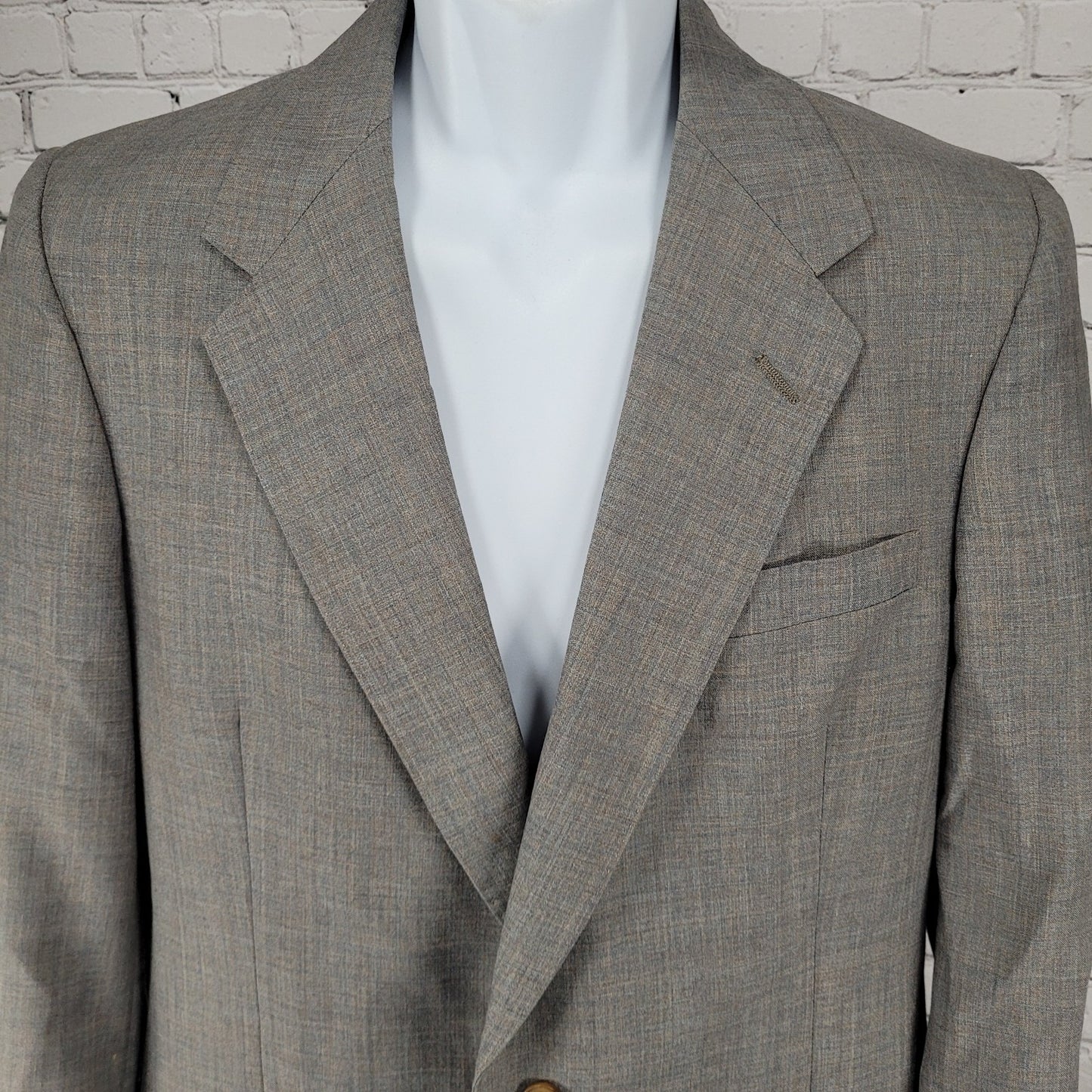 VTG Christian Dior Monsieur Grey 2 Button Blazer Sport Coat USA Made Size 37L