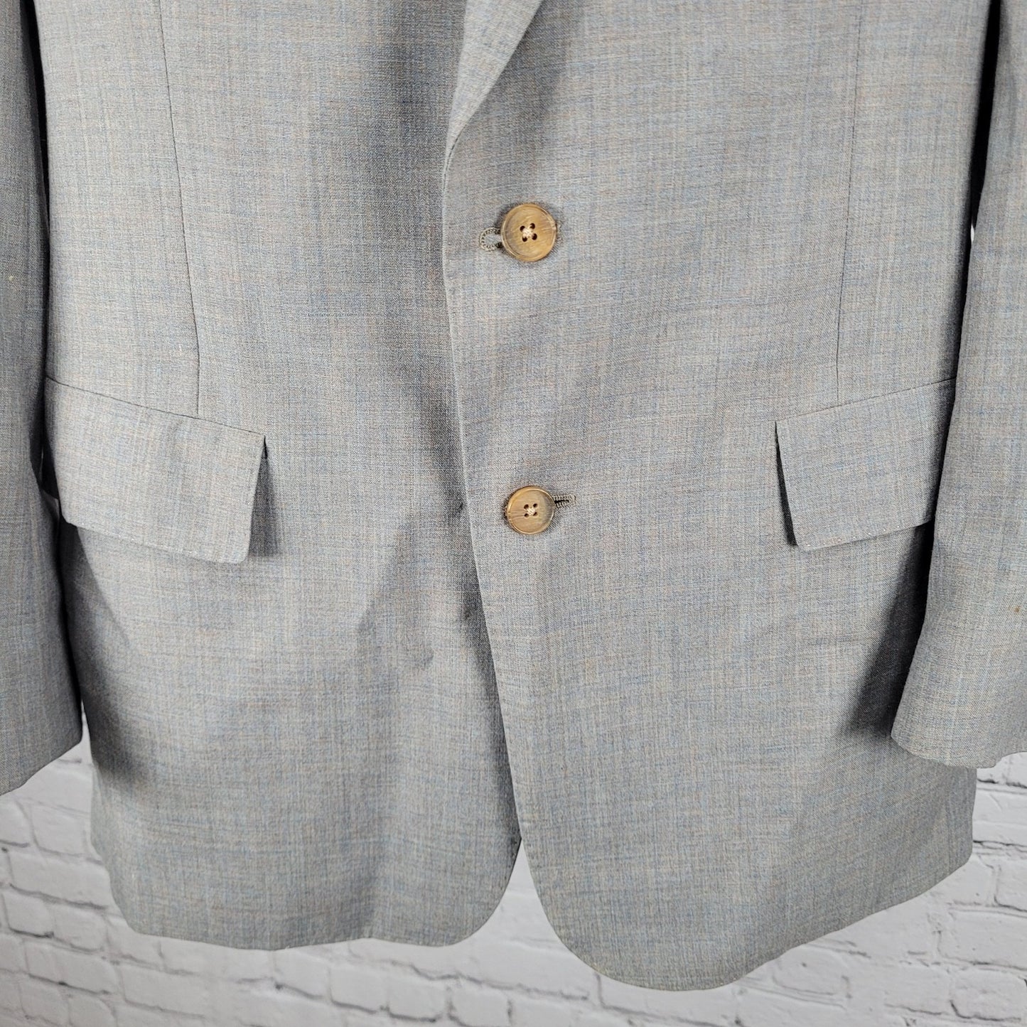 VTG Christian Dior Monsieur Grey 2 Button Blazer Sport Coat USA Made Size 37L