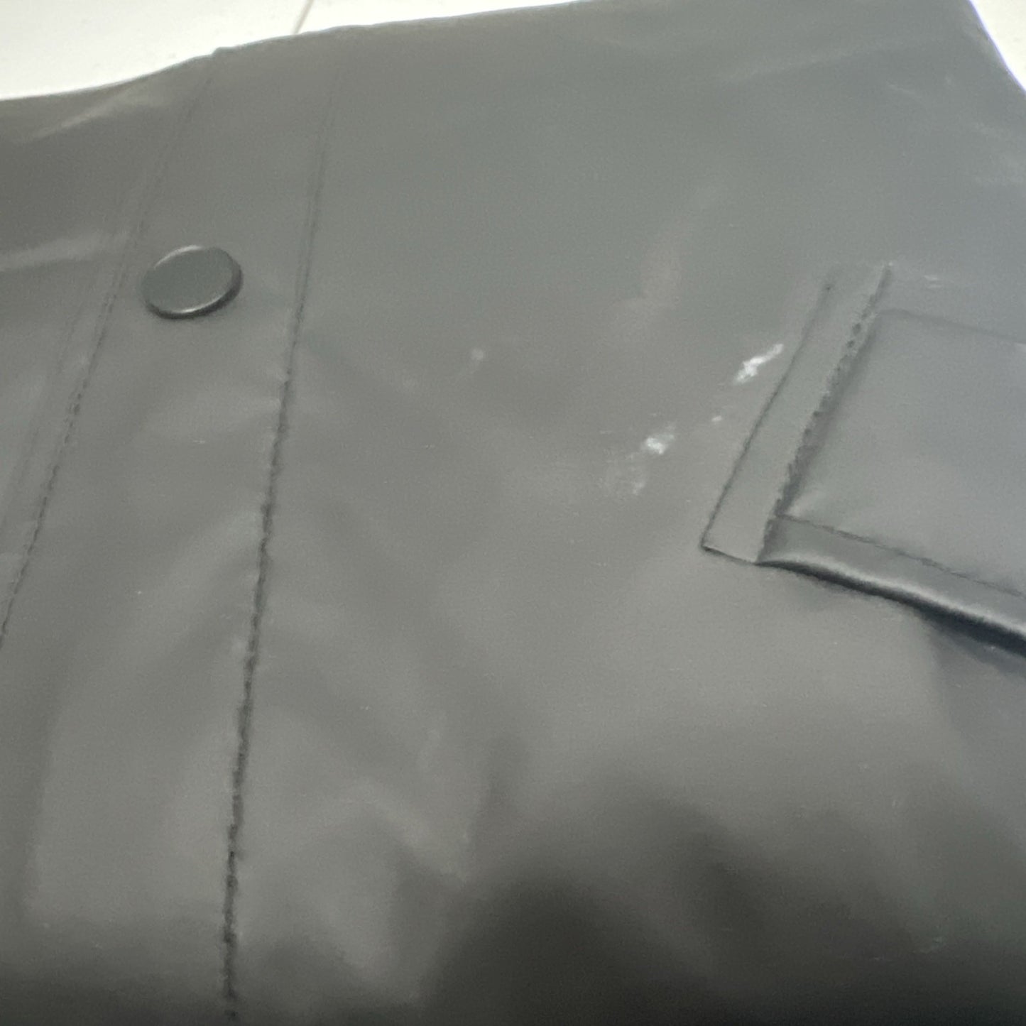 T Mobile Advertising Black RAINS Hooded Lightweight Rain Jacket Coat Size XL