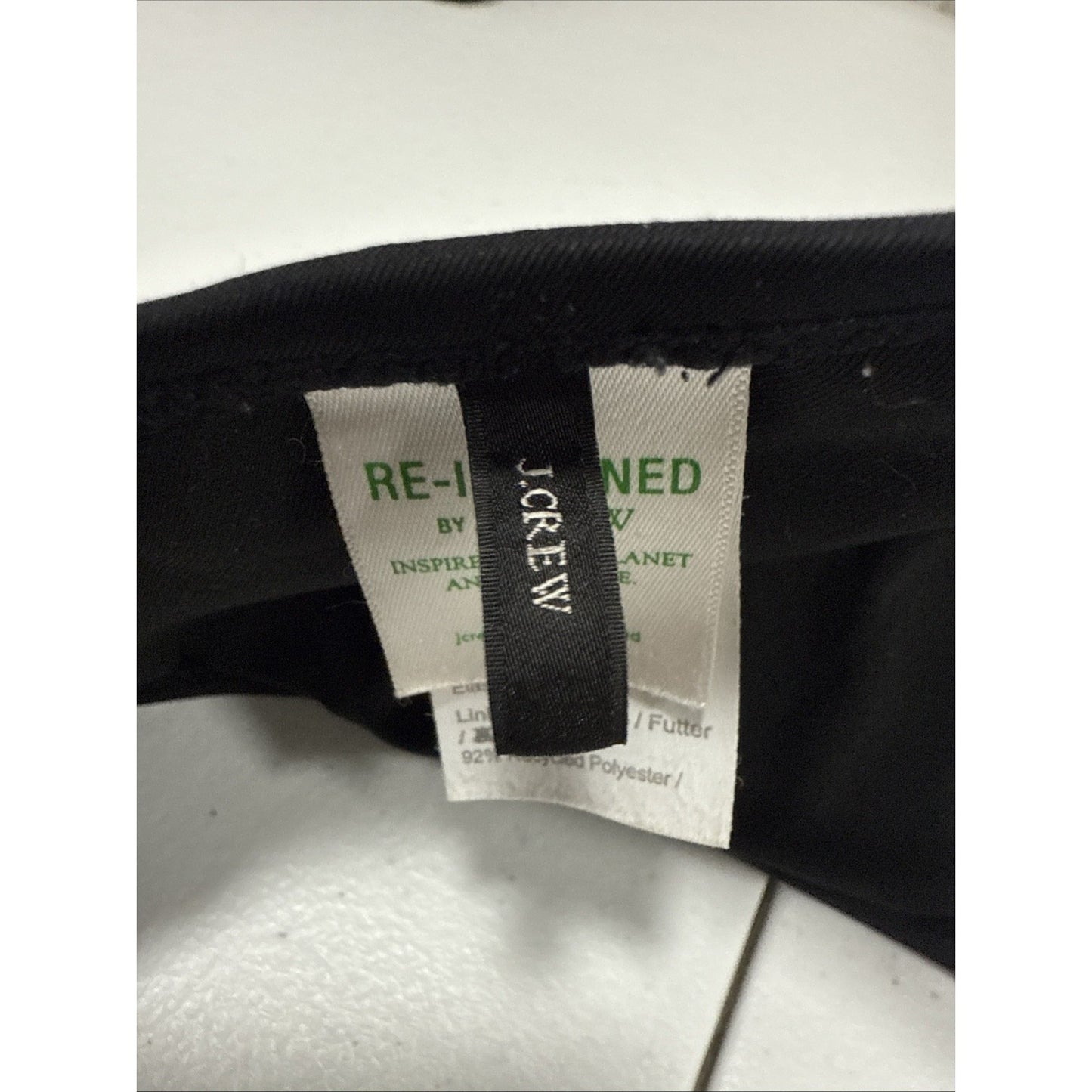 J Crew Re-imagined Solid Black Strappy Bikini Top Size Medium M