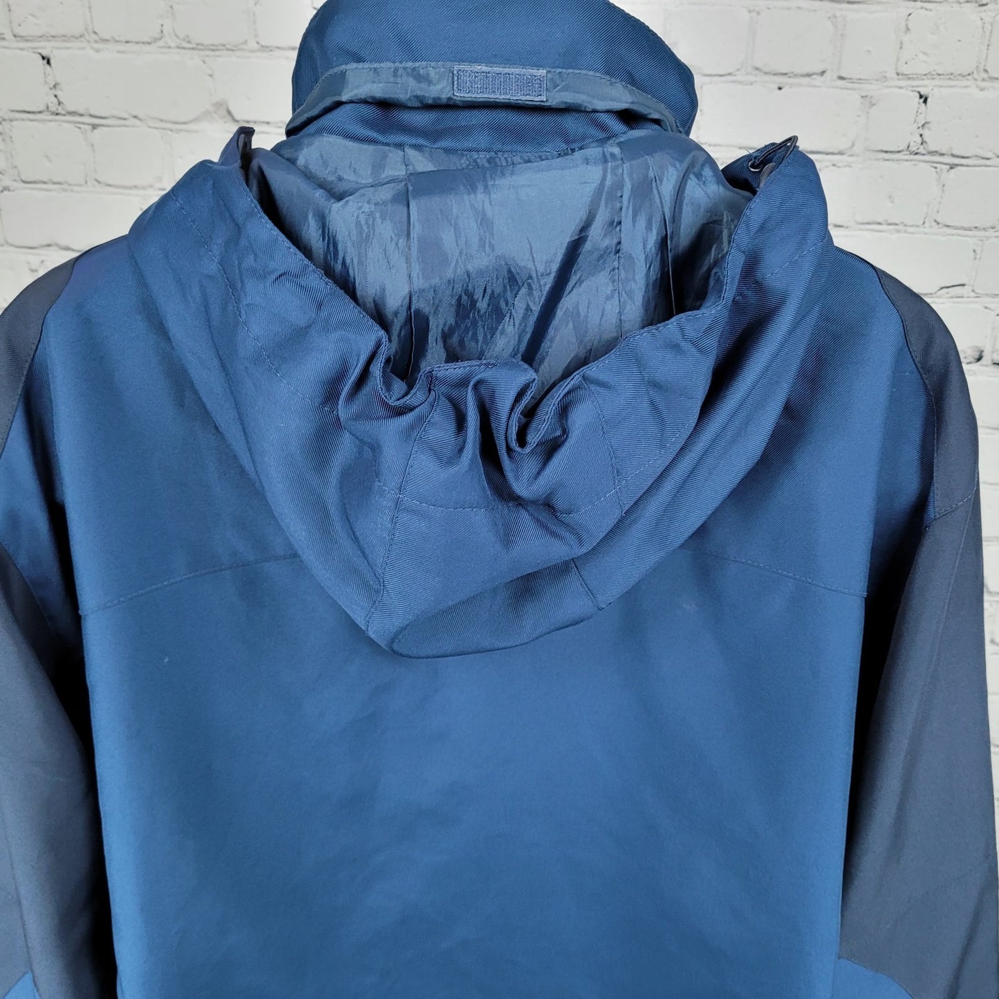 Subaru Port Authority Blue Full Zip Hooded Lightweight Windbreaker Jacket XL