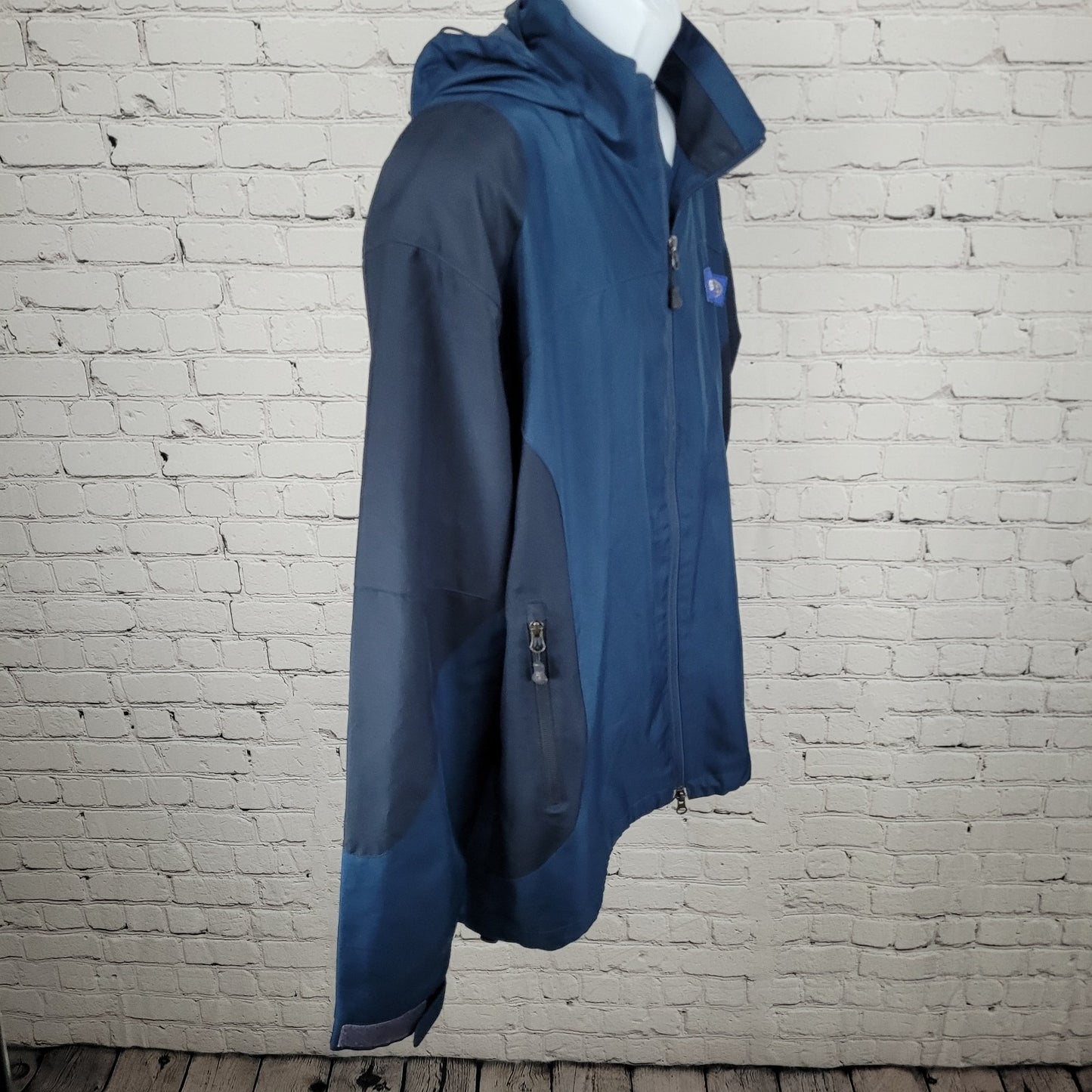 Subaru Port Authority Blue Full Zip Hooded Lightweight Windbreaker Jacket XL