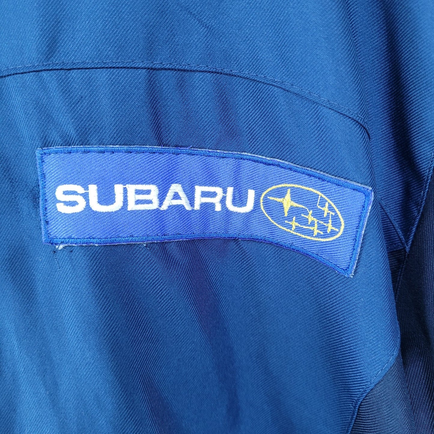 Subaru Port Authority Blue Full Zip Hooded Lightweight Windbreaker Jacket XL