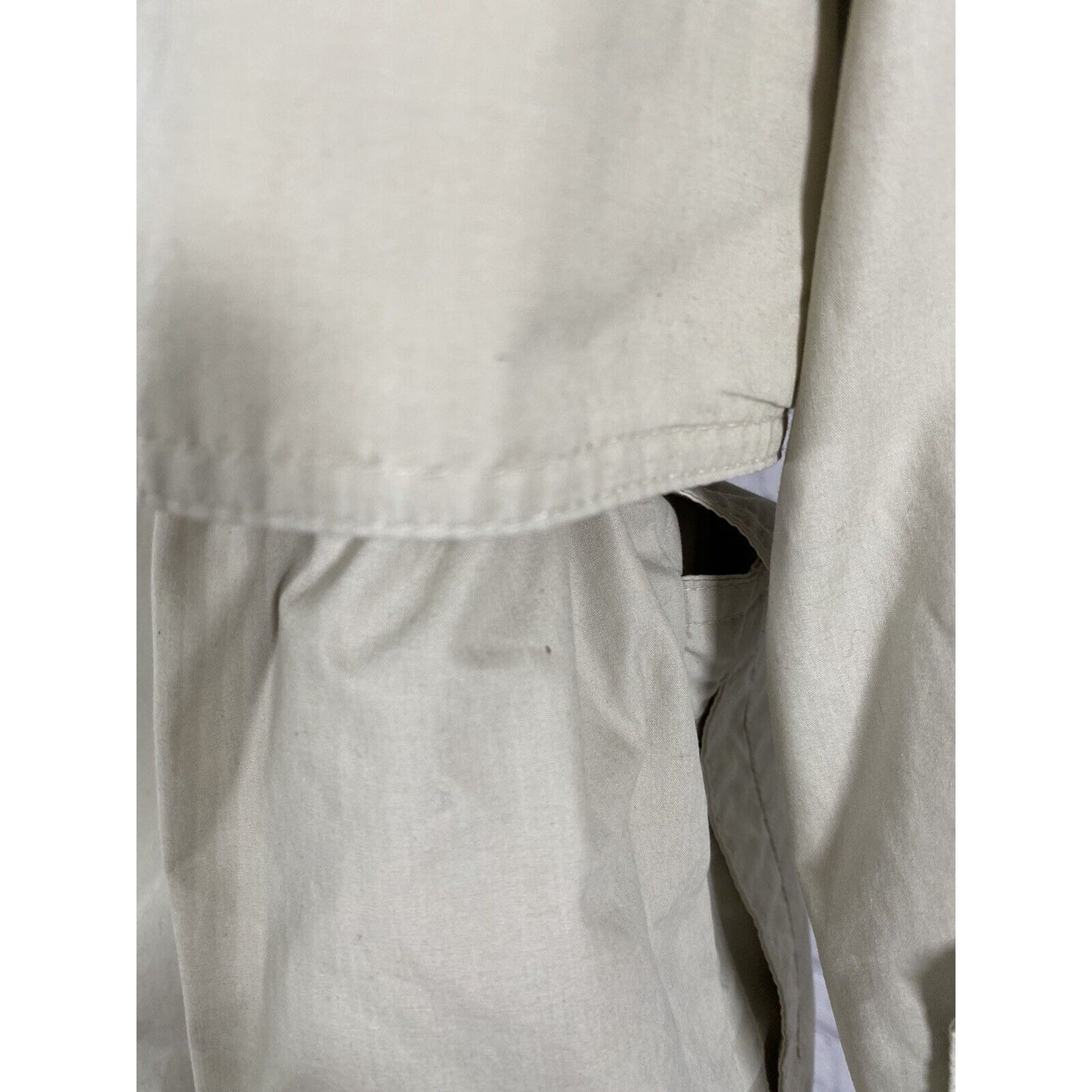 London Fog Tan Zip Collared Elastic Waist Lightweight Jacket Small Petite SP
