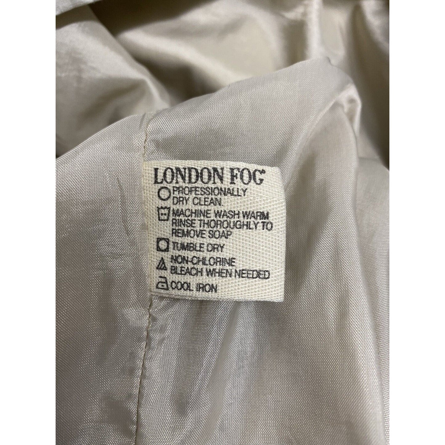 London Fog Tan Zip Collared Elastic Waist Lightweight Jacket Small Petite SP