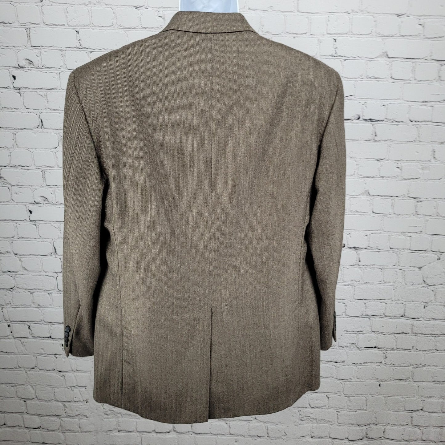 Brooks Brothers Brown 100% Wool 346 Madison Fit Blazer Sport Coat Size 44R