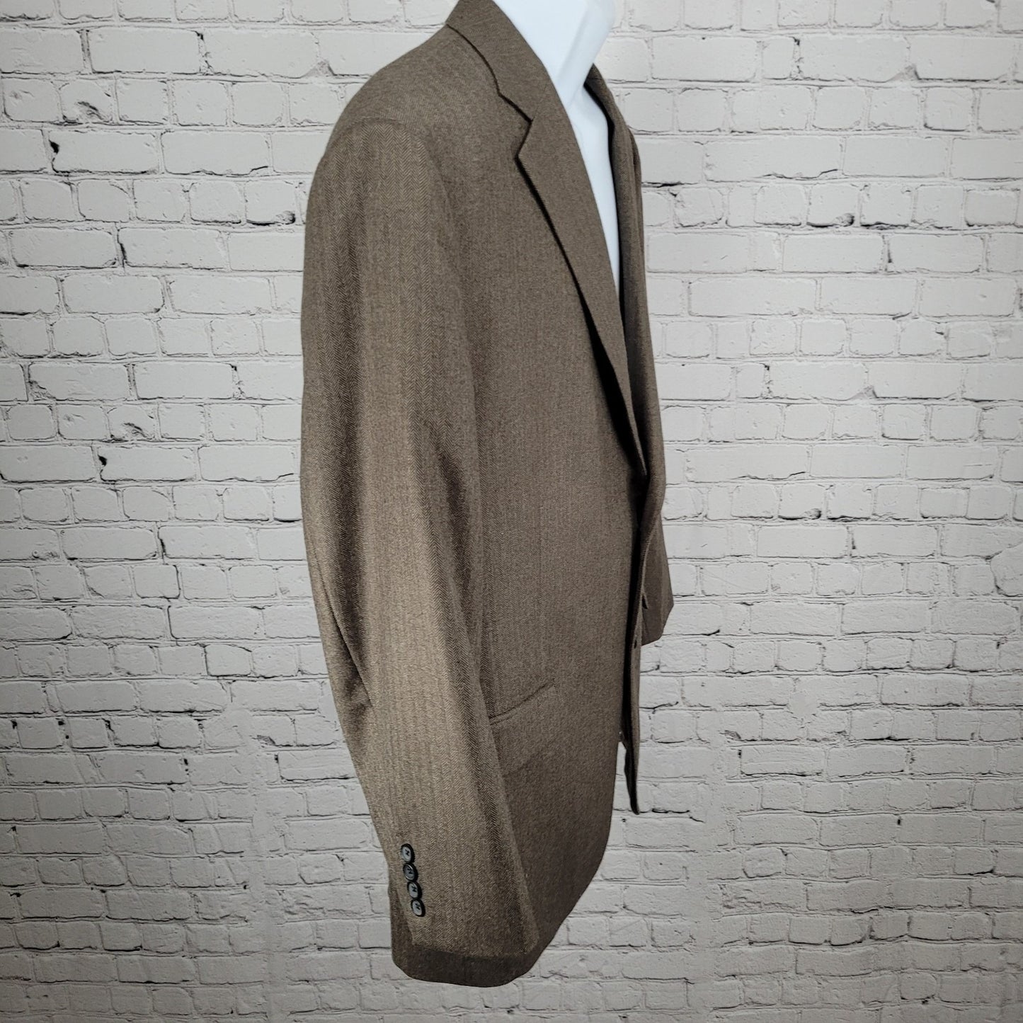 Brooks Brothers Brown 100% Wool 346 Madison Fit Blazer Sport Coat Size 44R