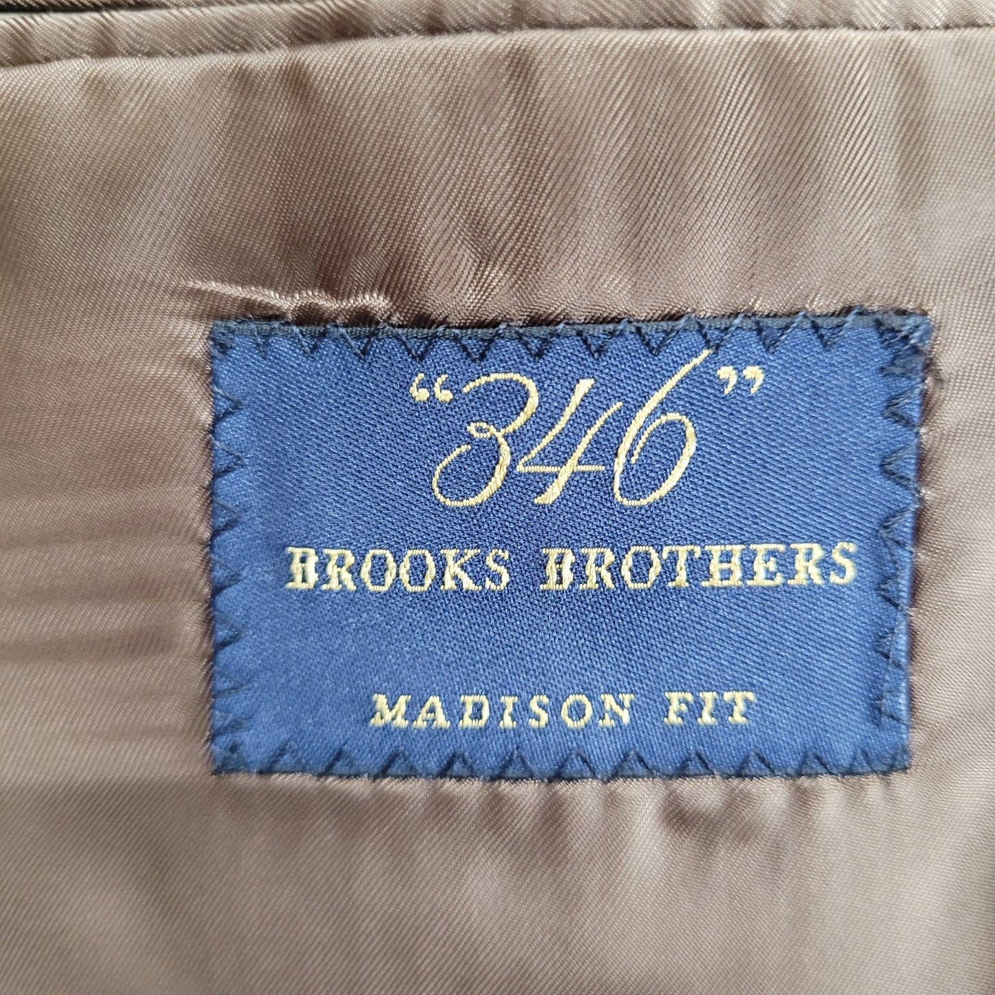 Brooks Brothers Brown 100% Wool 346 Madison Fit Blazer Sport Coat Size 44R