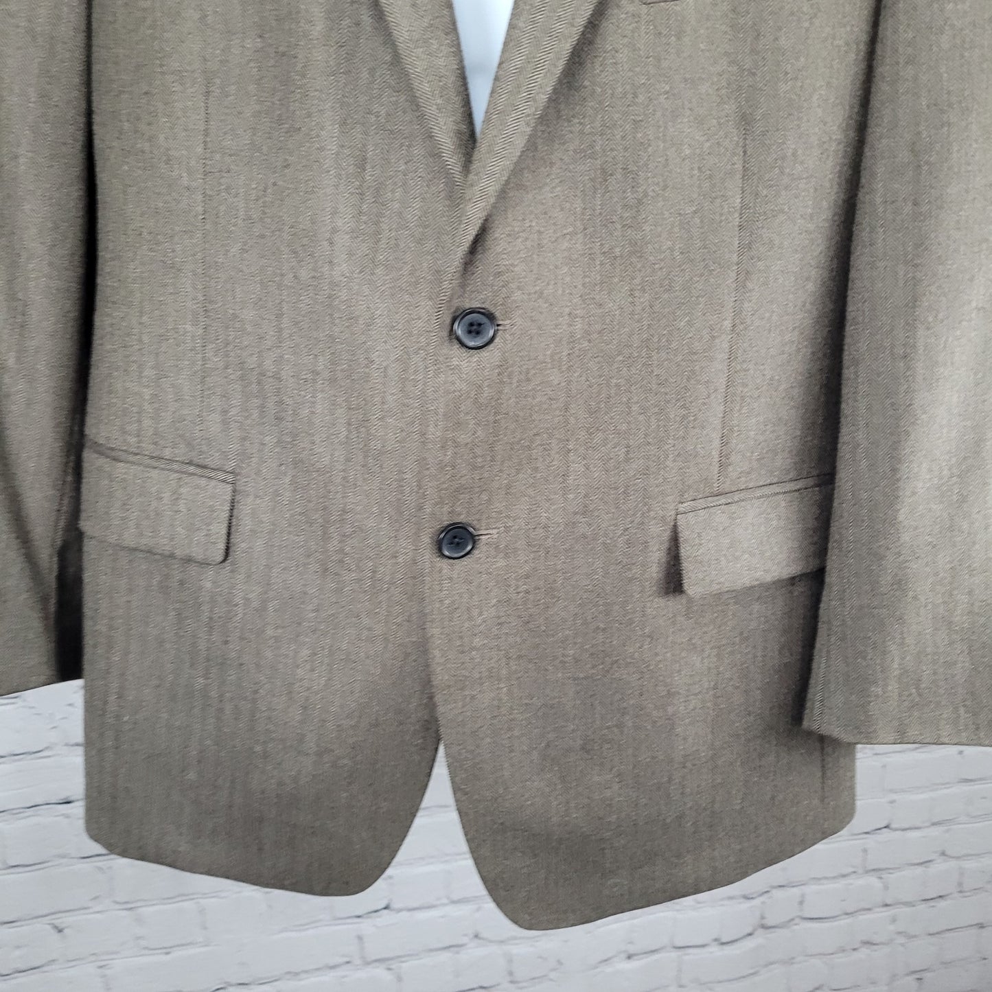 Brooks Brothers Brown 100% Wool 346 Madison Fit Blazer Sport Coat Size 44R