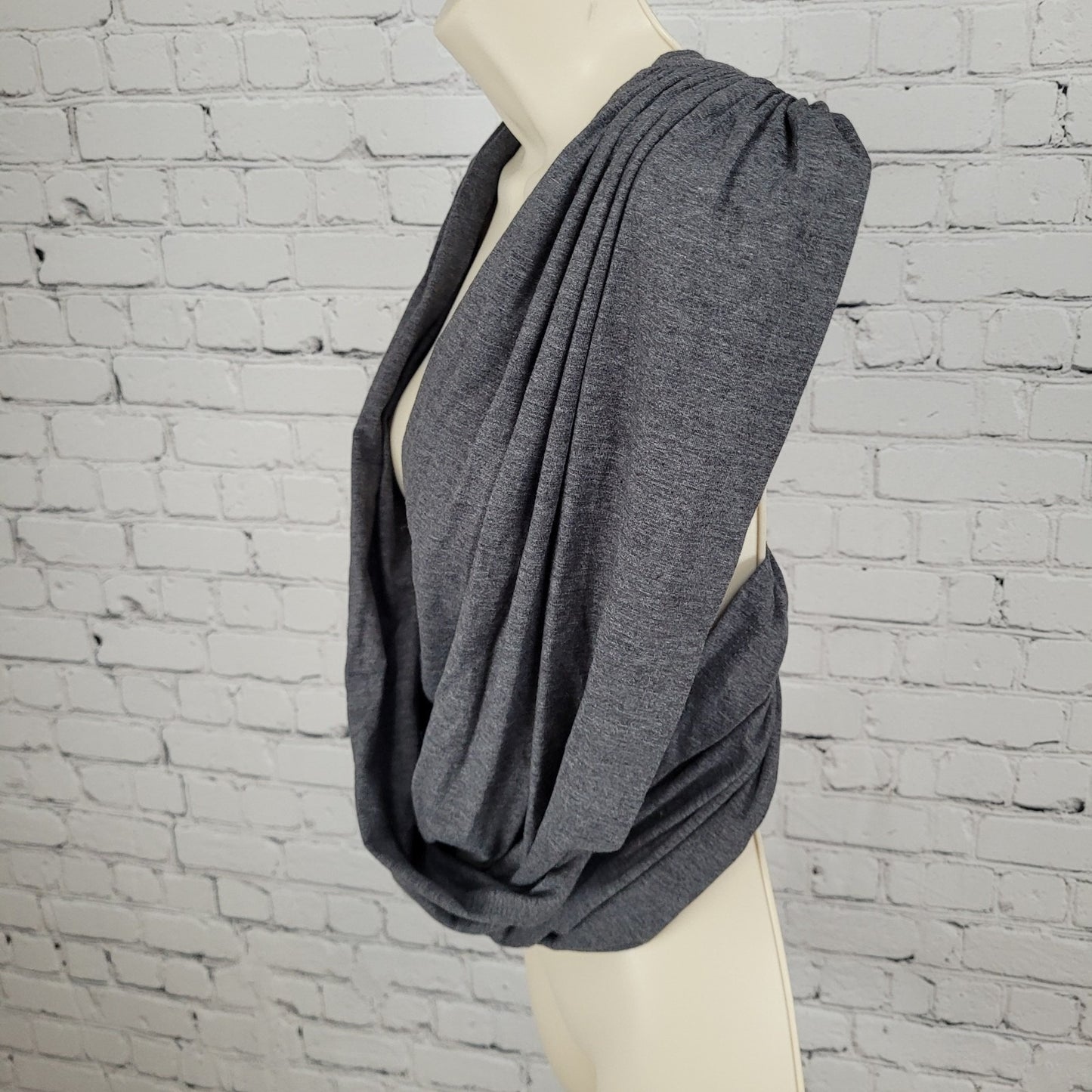Konny Grey Baby Infant Sling Carrier Original Mesh Air Flow Back Stretch Large L