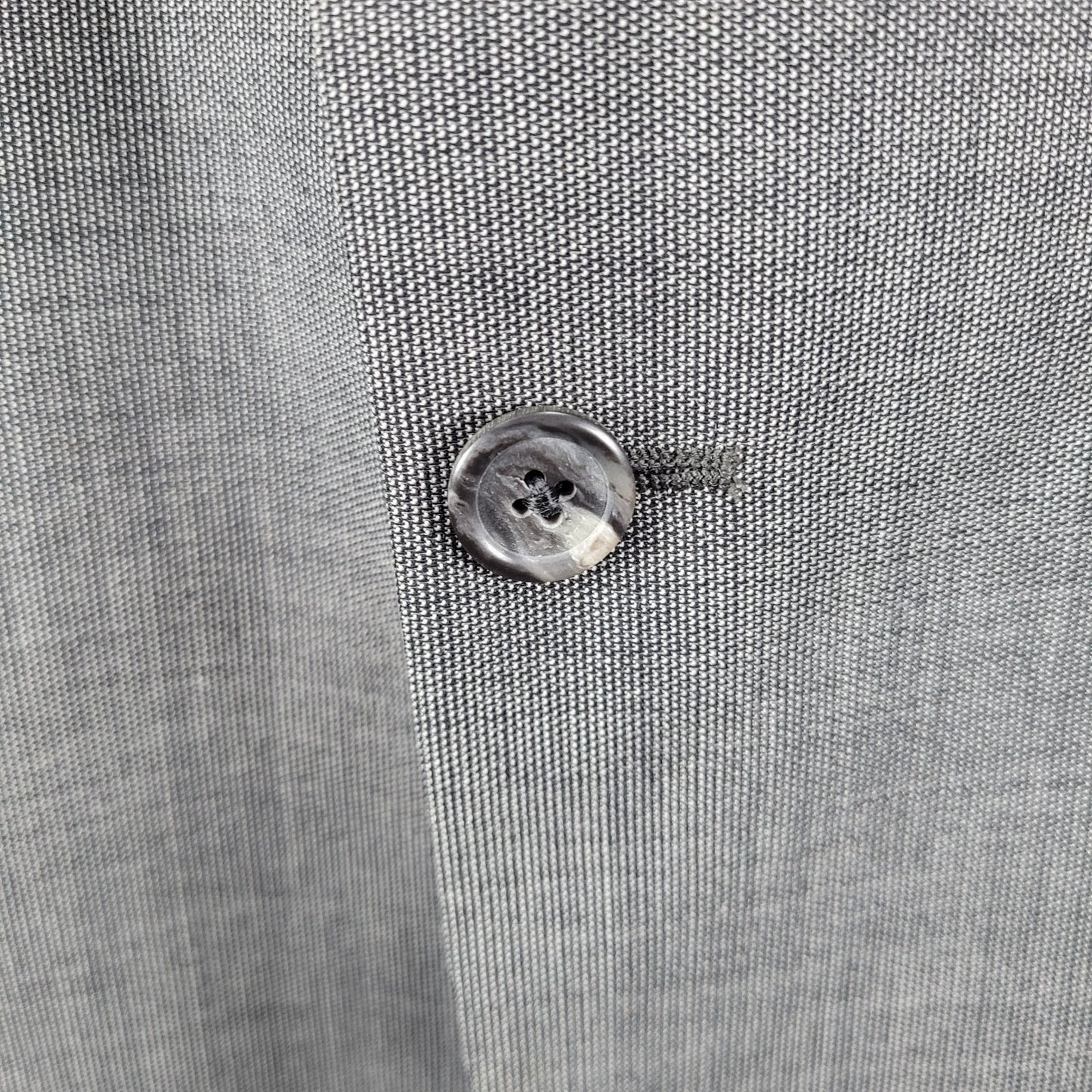 Norman Hilton Grey Tailored 2 Button Ventless Blazer Sport Coat USA Made 44R