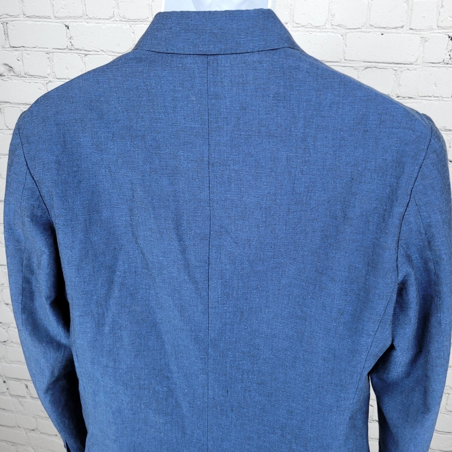 J.CREW Ludlow Blue Linen Cotton Blend Somelos Unlined Blazer Sport Coat Size 38R