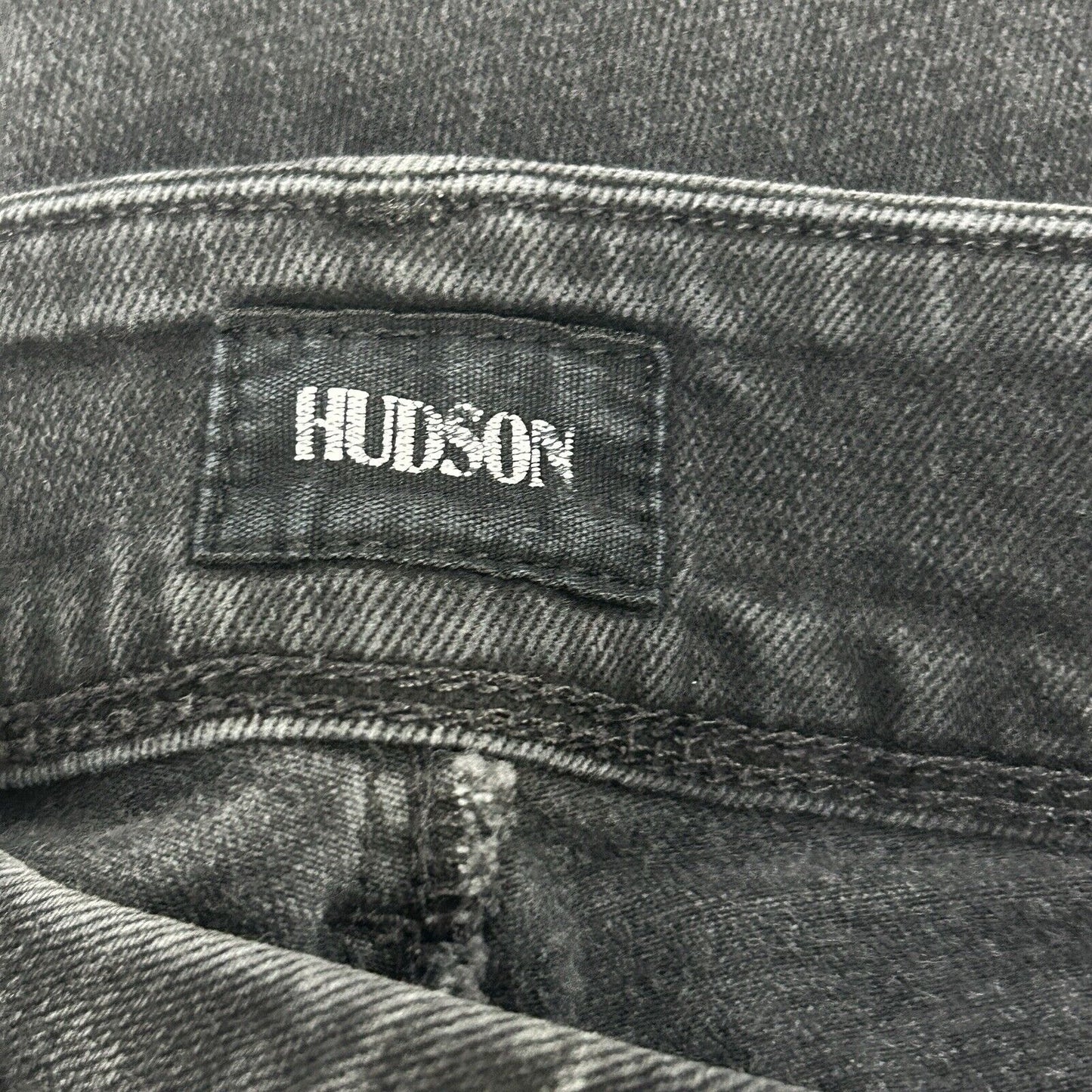 Hudson Collin Skinny Black Light Wash Cotton Blend Jeans Size 28 (28X29.5)