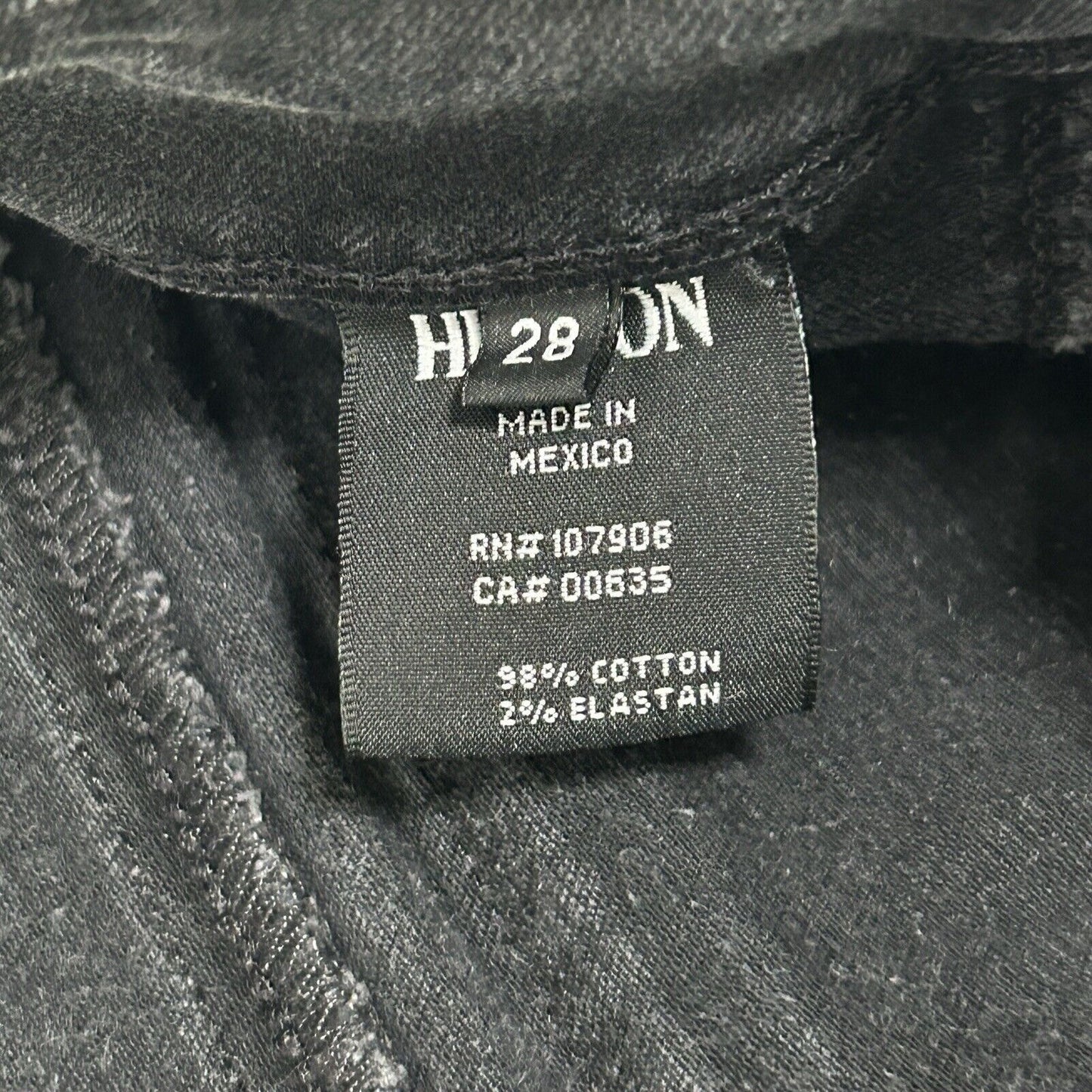 Hudson Collin Skinny Black Light Wash Cotton Blend Jeans Size 28 (28X29.5)