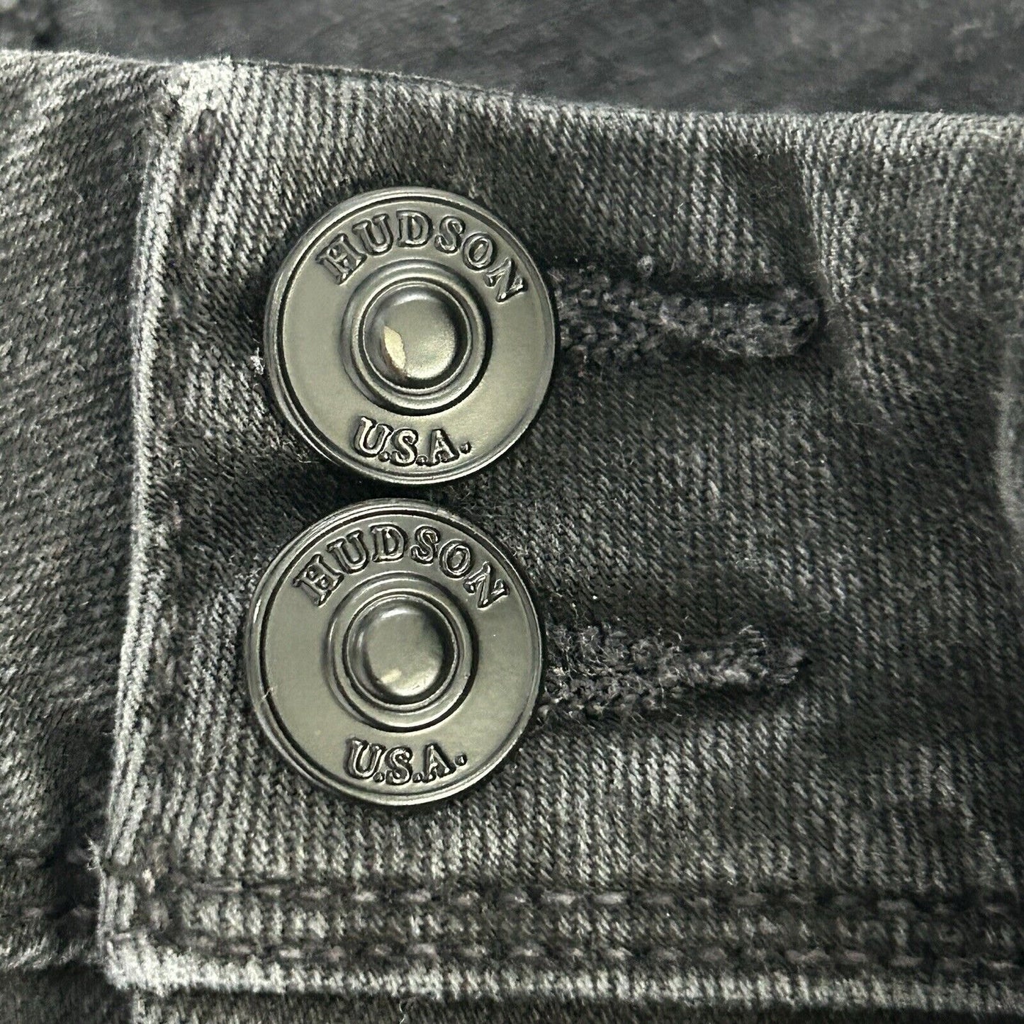 Hudson Collin Skinny Black Light Wash Cotton Blend Jeans Size 28 (28X29.5)