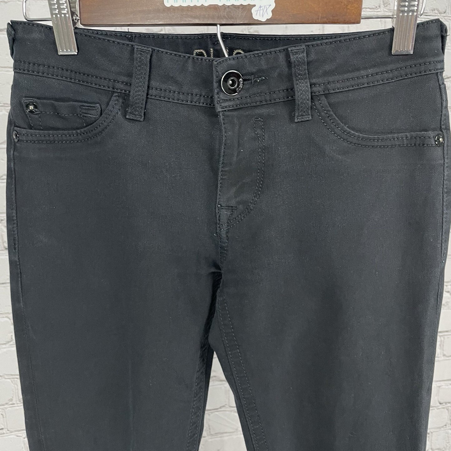 DL1961 Black Denim Amanda Skinny 4 Way Stretch Jeans USA Made Size 26 (27x30.5)