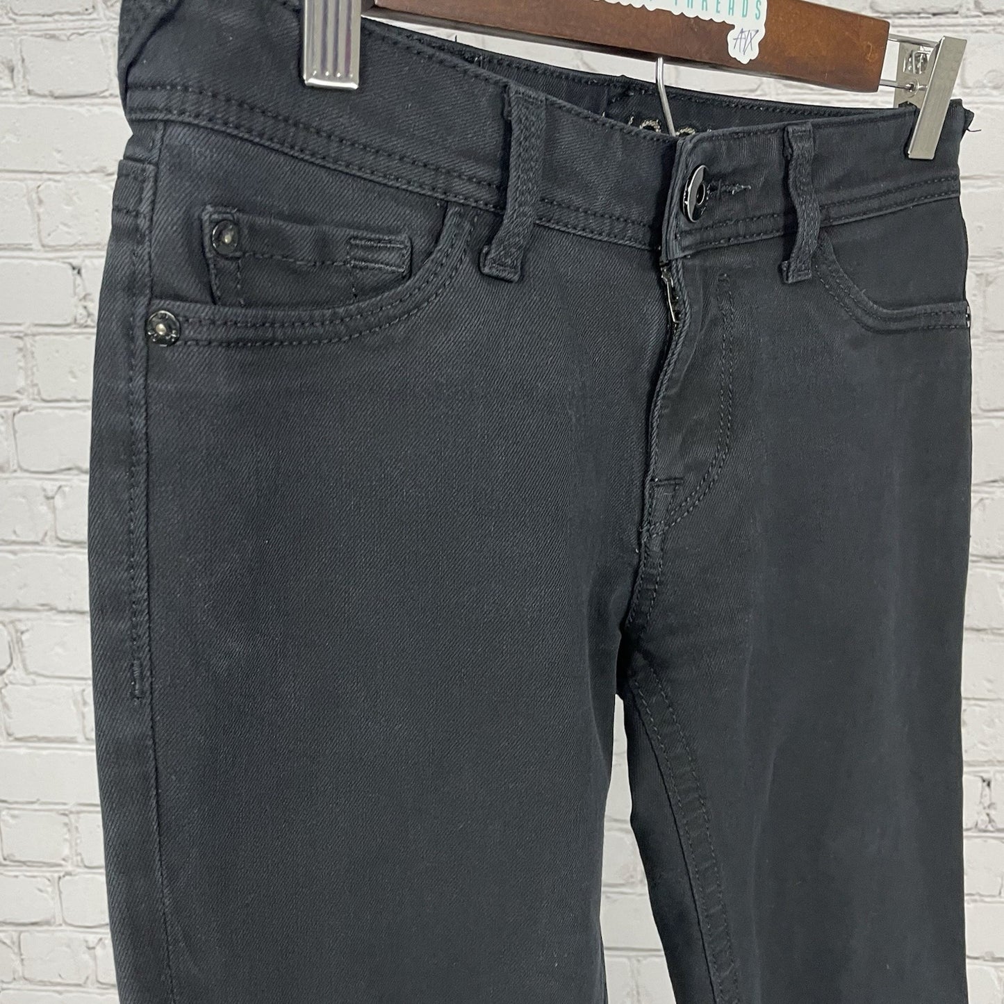 DL1961 Black Denim Amanda Skinny 4 Way Stretch Jeans USA Made Size 26 (27x30.5)