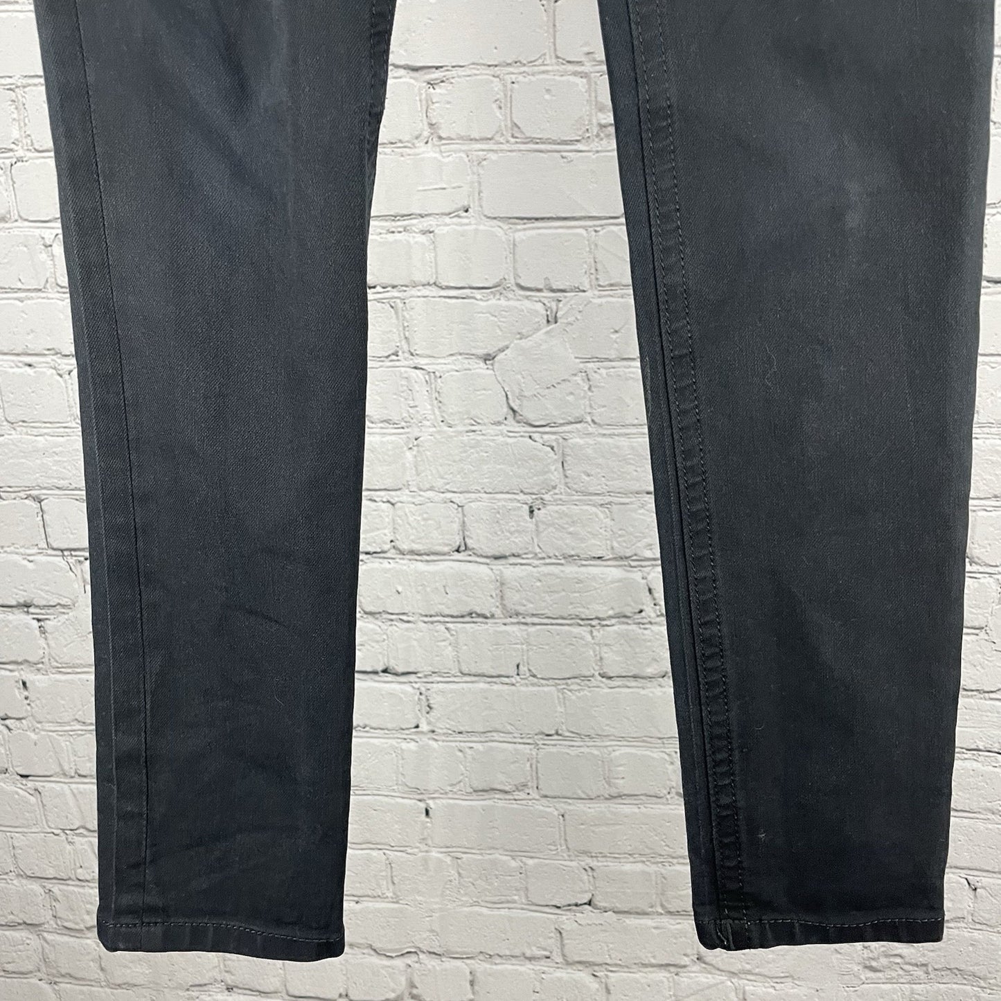 DL1961 Black Denim Amanda Skinny 4 Way Stretch Jeans USA Made Size 26 (27x30.5)
