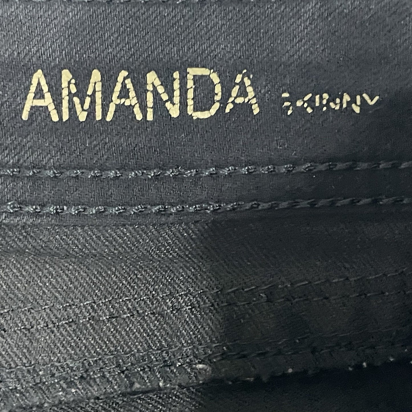 DL1961 Black Denim Amanda Skinny 4 Way Stretch Jeans USA Made Size 26 (27x30.5)