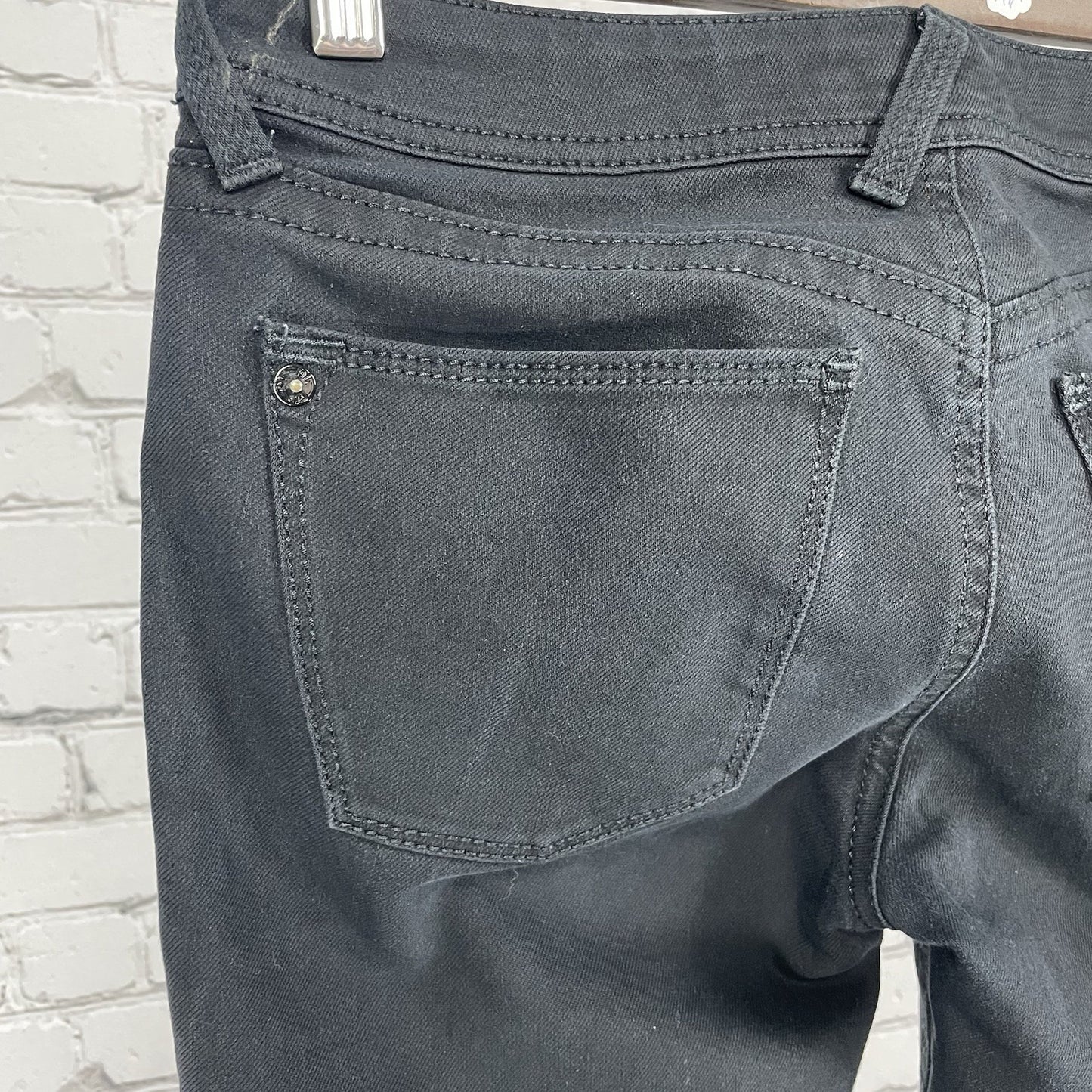 DL1961 Black Denim Amanda Skinny 4 Way Stretch Jeans USA Made Size 26 (27x30.5)