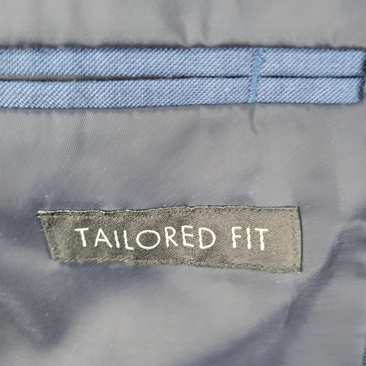 Jos A Bank Blue 100% Wool Travelers Collection Tailored Fit Blazer Size 44R