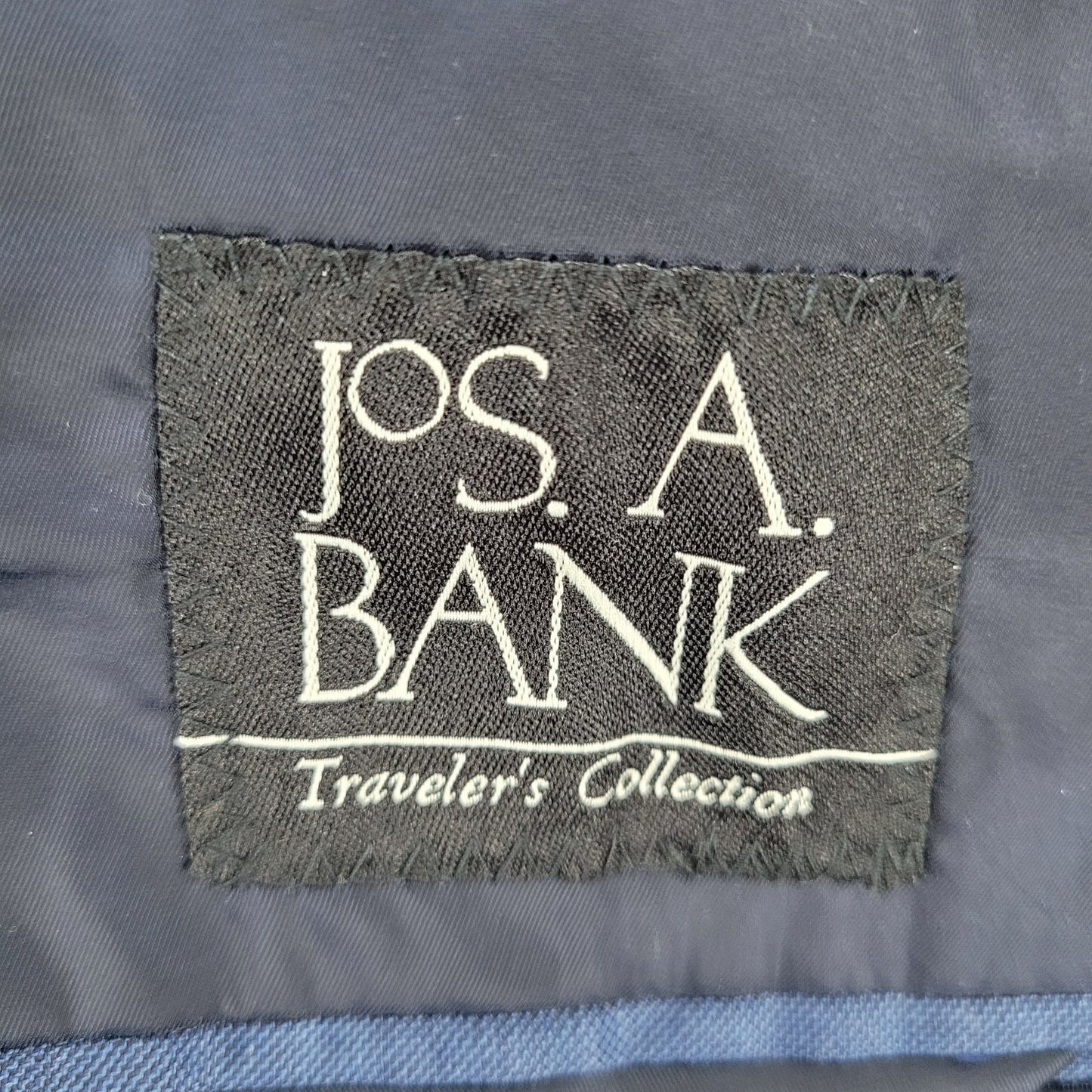 Jos A Bank Blue 100% Wool Travelers Collection Tailored Fit Blazer Size 44R