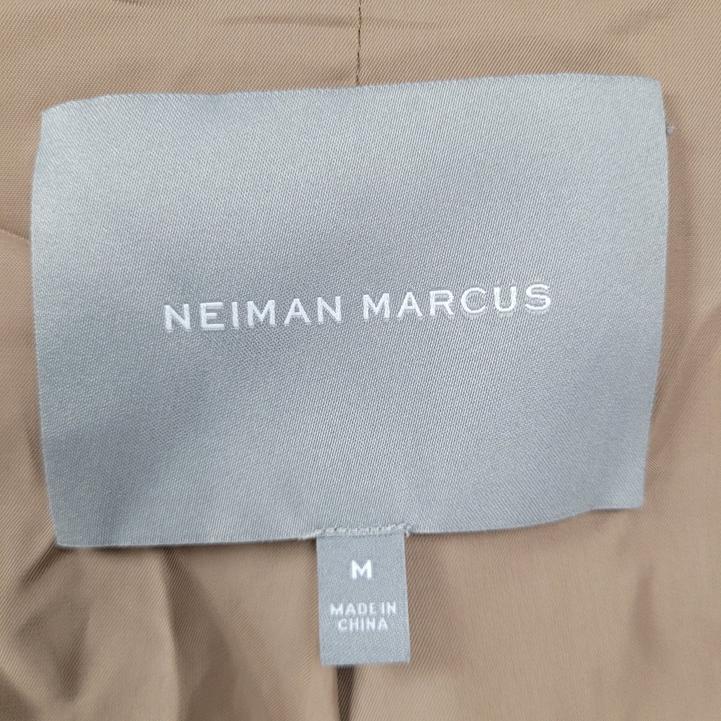 Neiman Marcus Brown Soft Genuine Goat Suede Bemberg Lined Jacket Medium M *tear