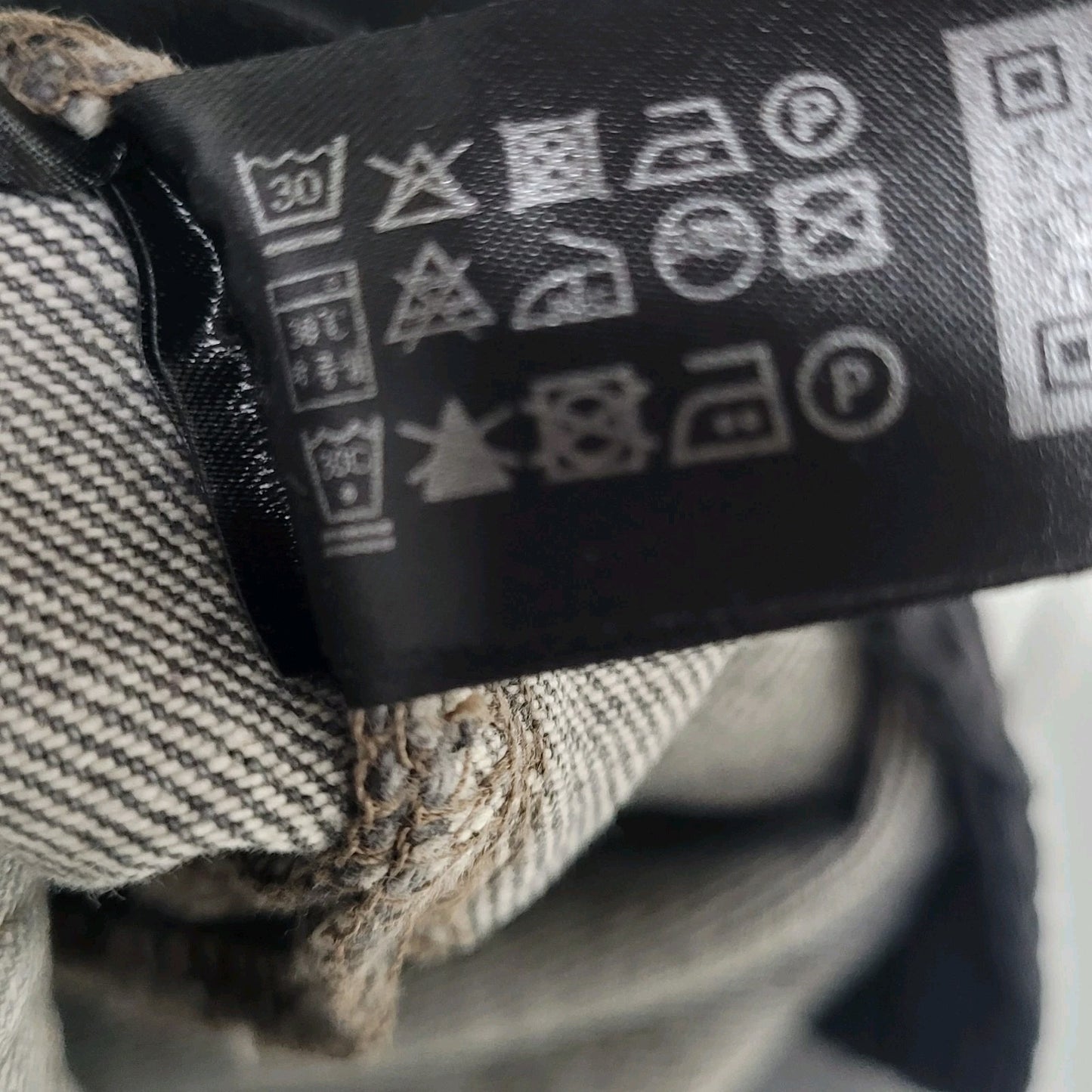 Zara Grey 100% Cotton Denim Button Fly Straight Leg Jeans Size 30 (28x30)