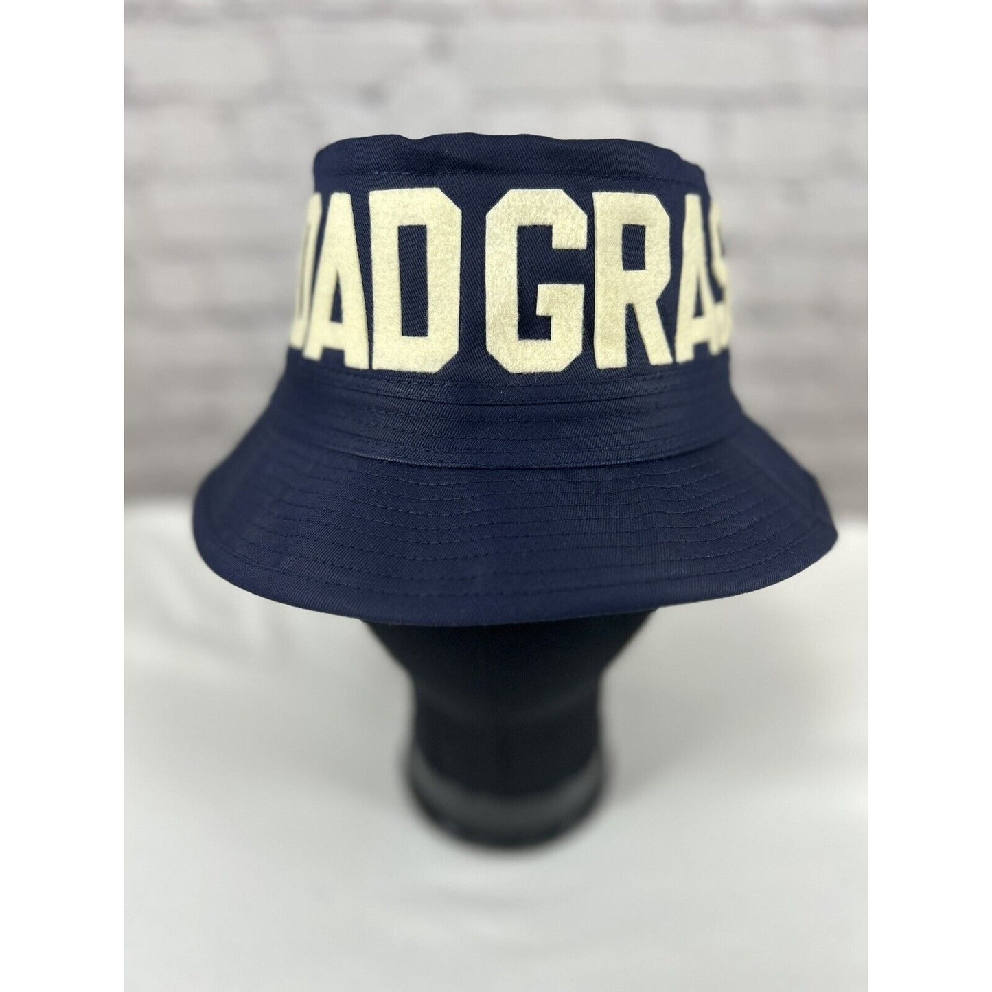 Dad Grass X Mark McNairy Whatever Wide Brim Blue Bucket Otto Cap Hat Size Small