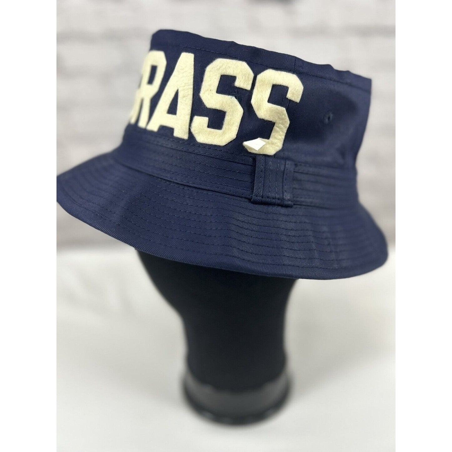 Dad Grass X Mark McNairy Whatever Wide Brim Blue Bucket Otto Cap Hat Size Small