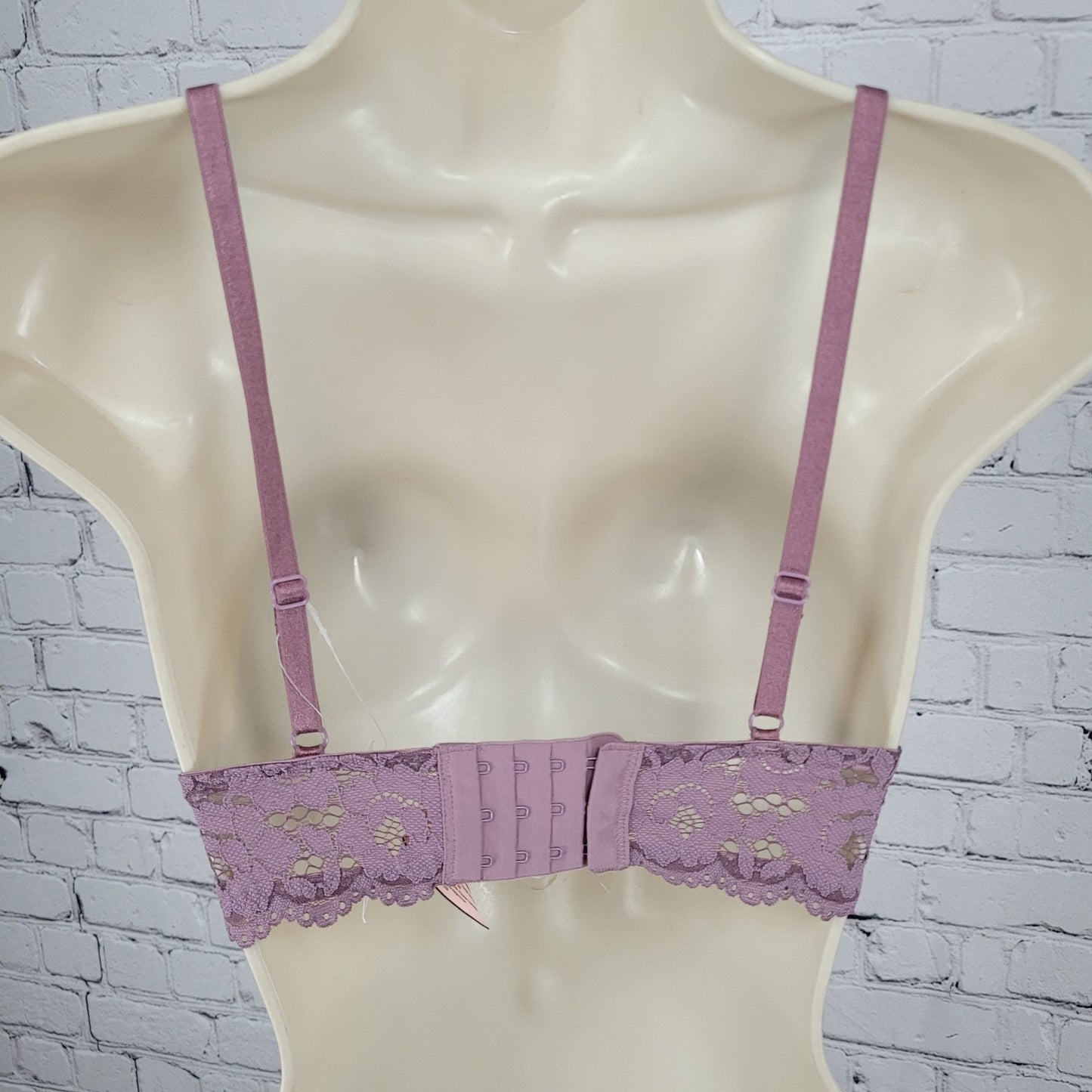 NWT Momanda Orchid Rose Purple Lace Lightly Padded Nursing Bra Size 32C
