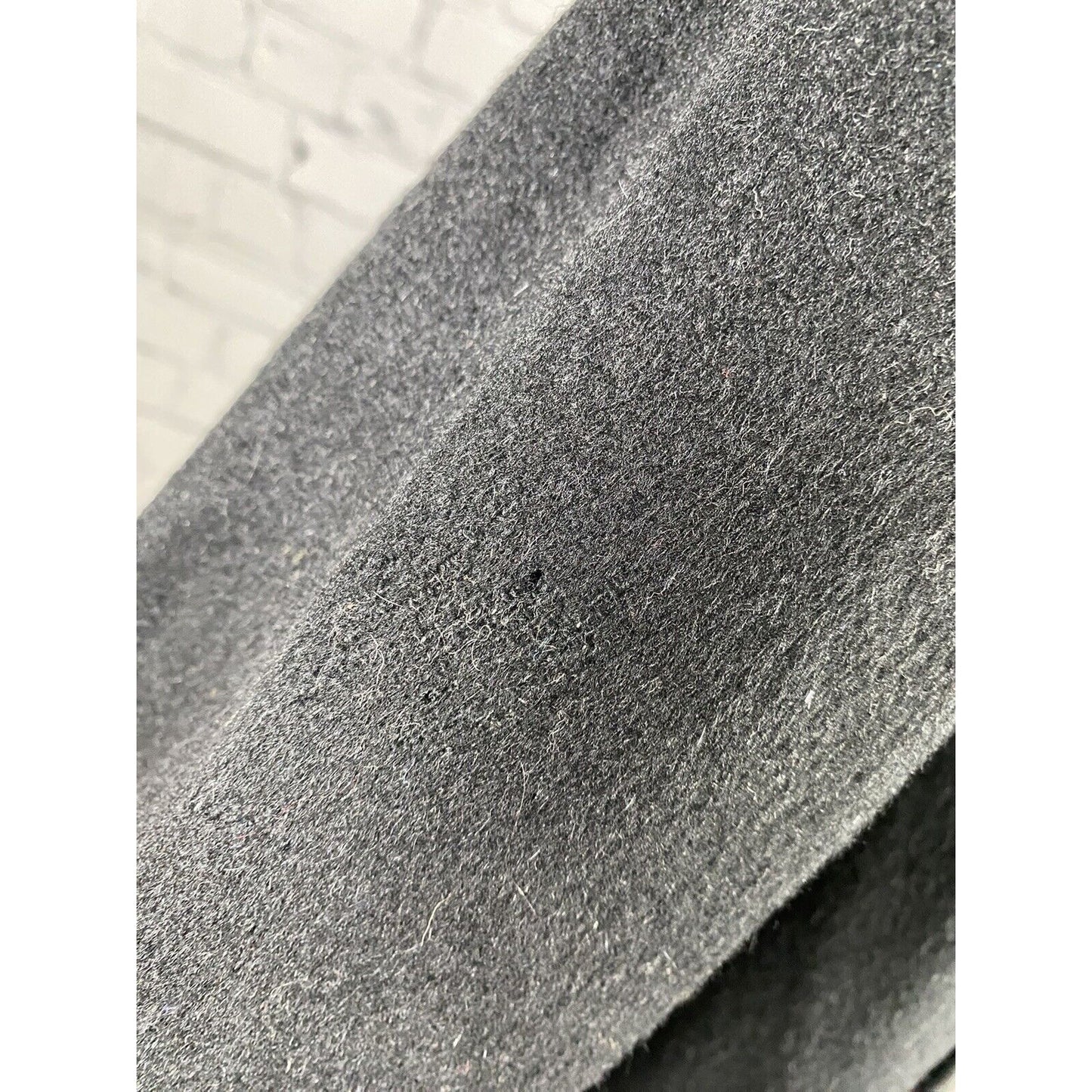 VTG Alaskan Fur Co Black 100% Wool Long Overcoat Pockets Trench Women’s Medium M