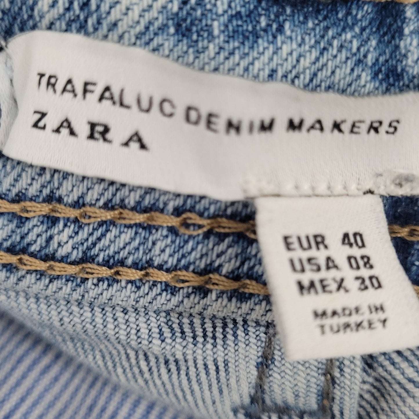 Trafaluc Denim Makers Zara Distressed Mid Rise Stretch Jeans Size 8 (31x26)