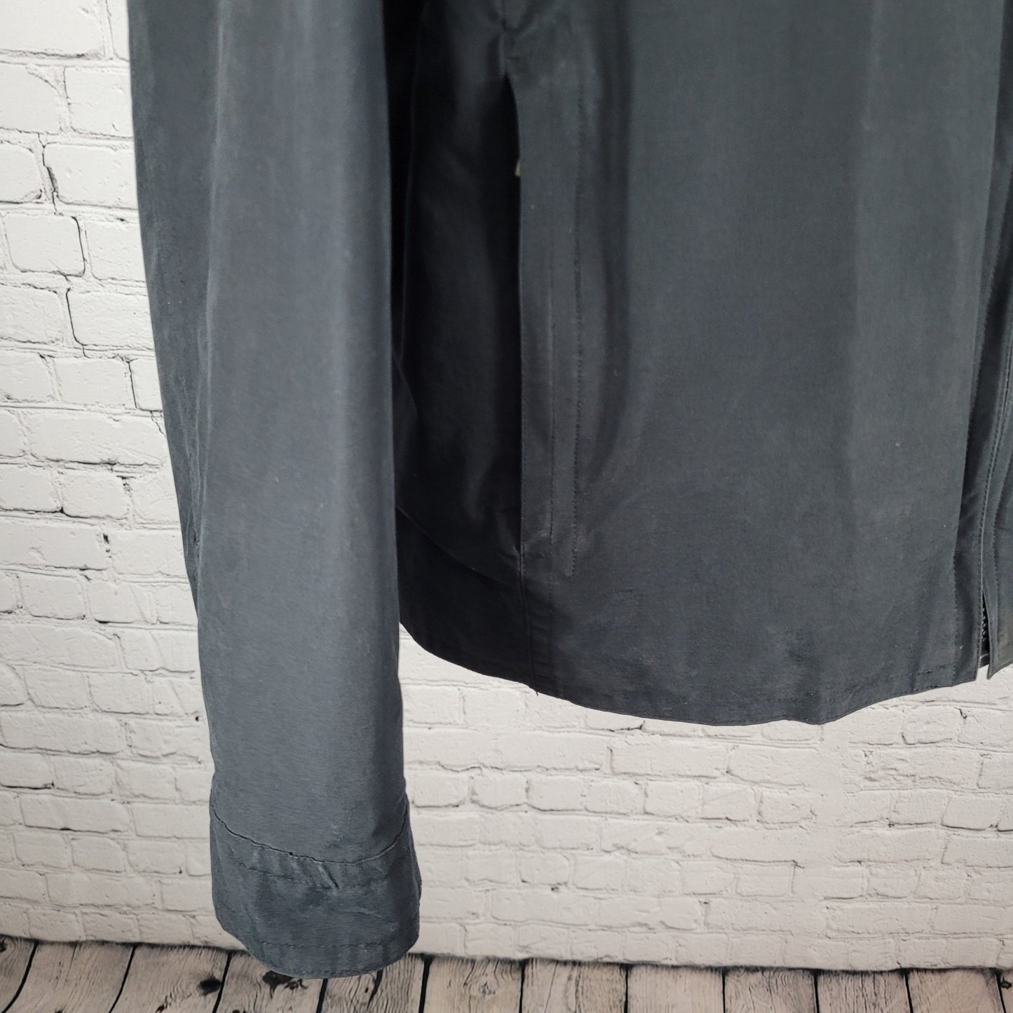 Harold Powell Black Full Zip Mesh Lined Inner Pockets Jacket Size Large L