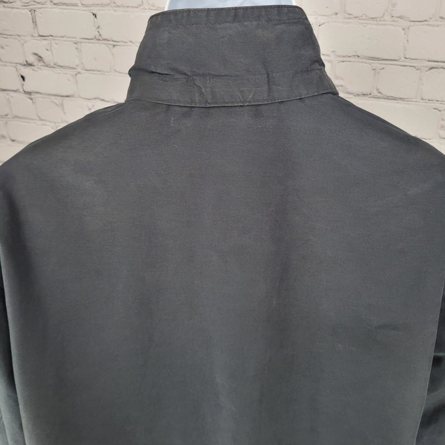 Harold Powell Black Full Zip Mesh Lined Inner Pockets Jacket Size Large L