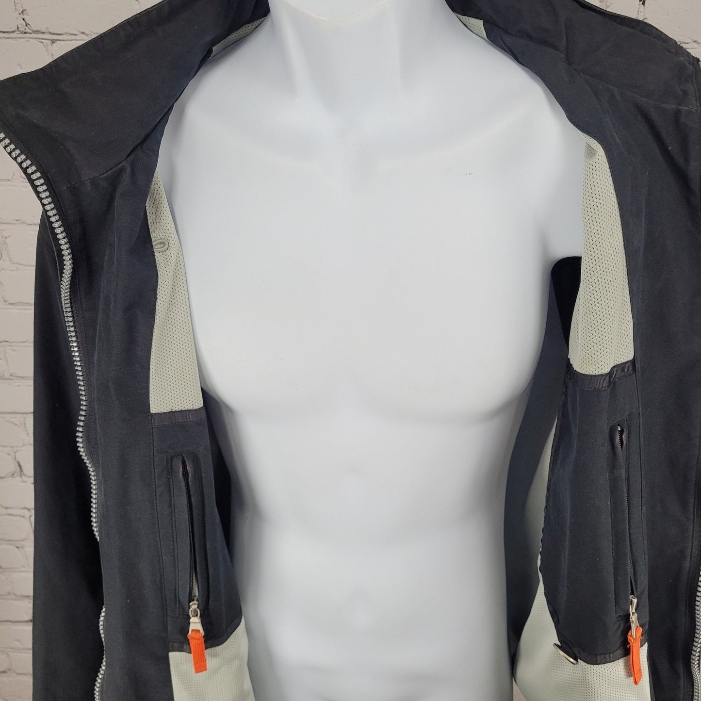 Harold Powell Black Full Zip Mesh Lined Inner Pockets Jacket Size Large L