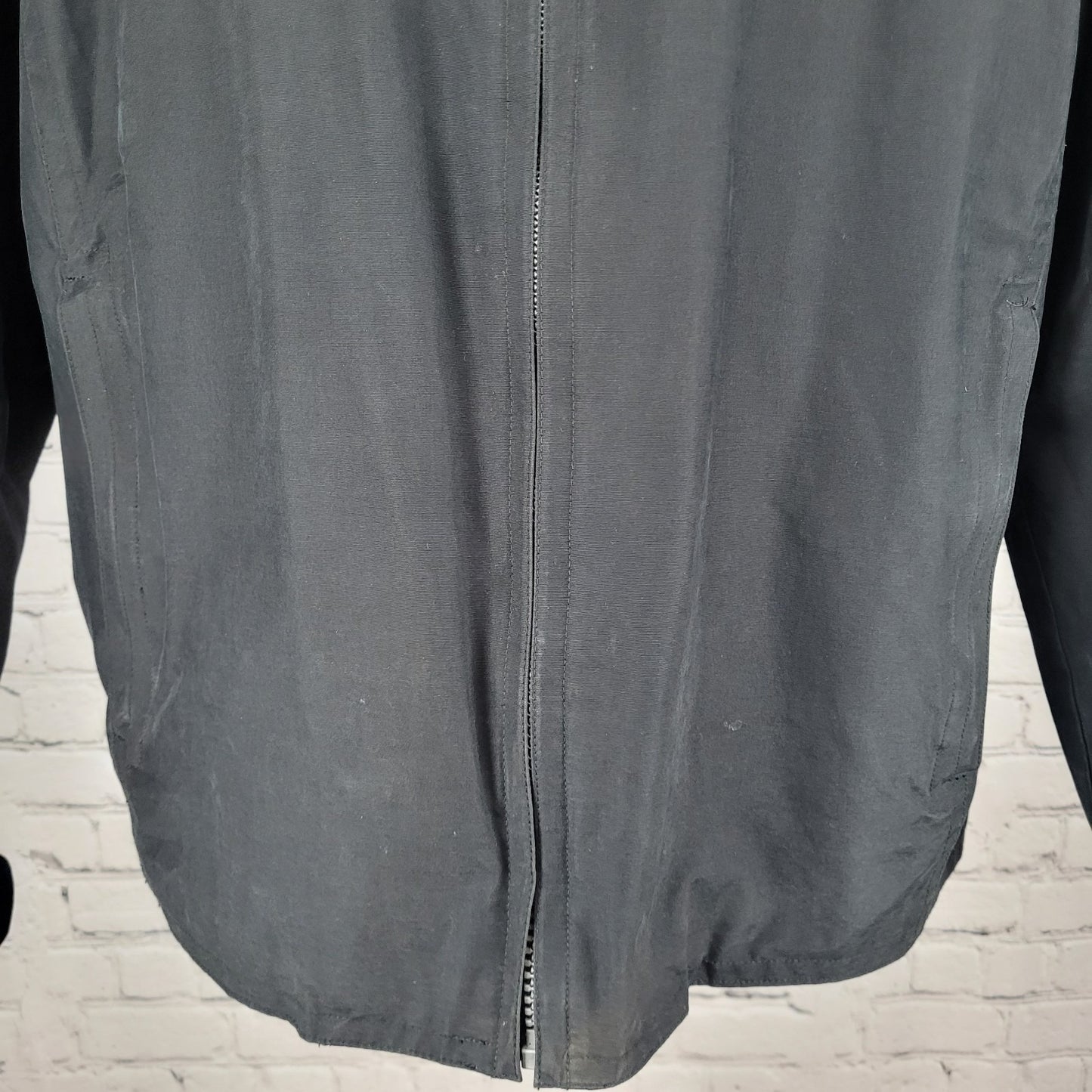 Harold Powell Black Full Zip Mesh Lined Inner Pockets Jacket Size Large L