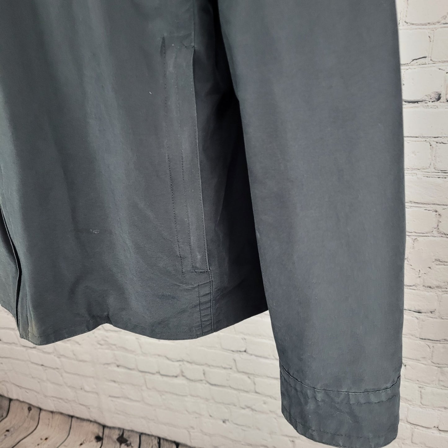 Harold Powell Black Full Zip Mesh Lined Inner Pockets Jacket Size Large L