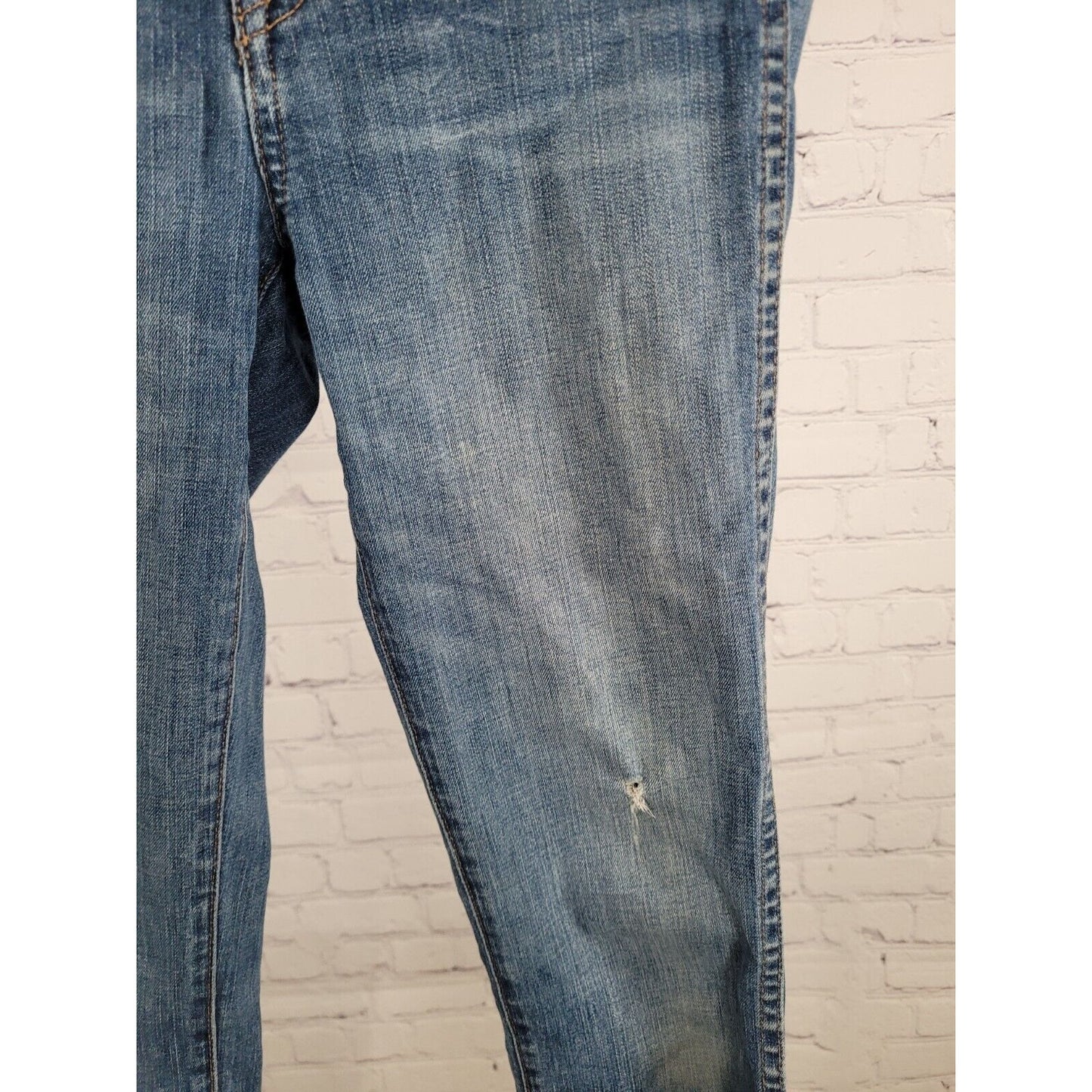 Madewell Blue Distressed 10" High Rise Skinny Jeans Women’s Size 23 (24 X 27)