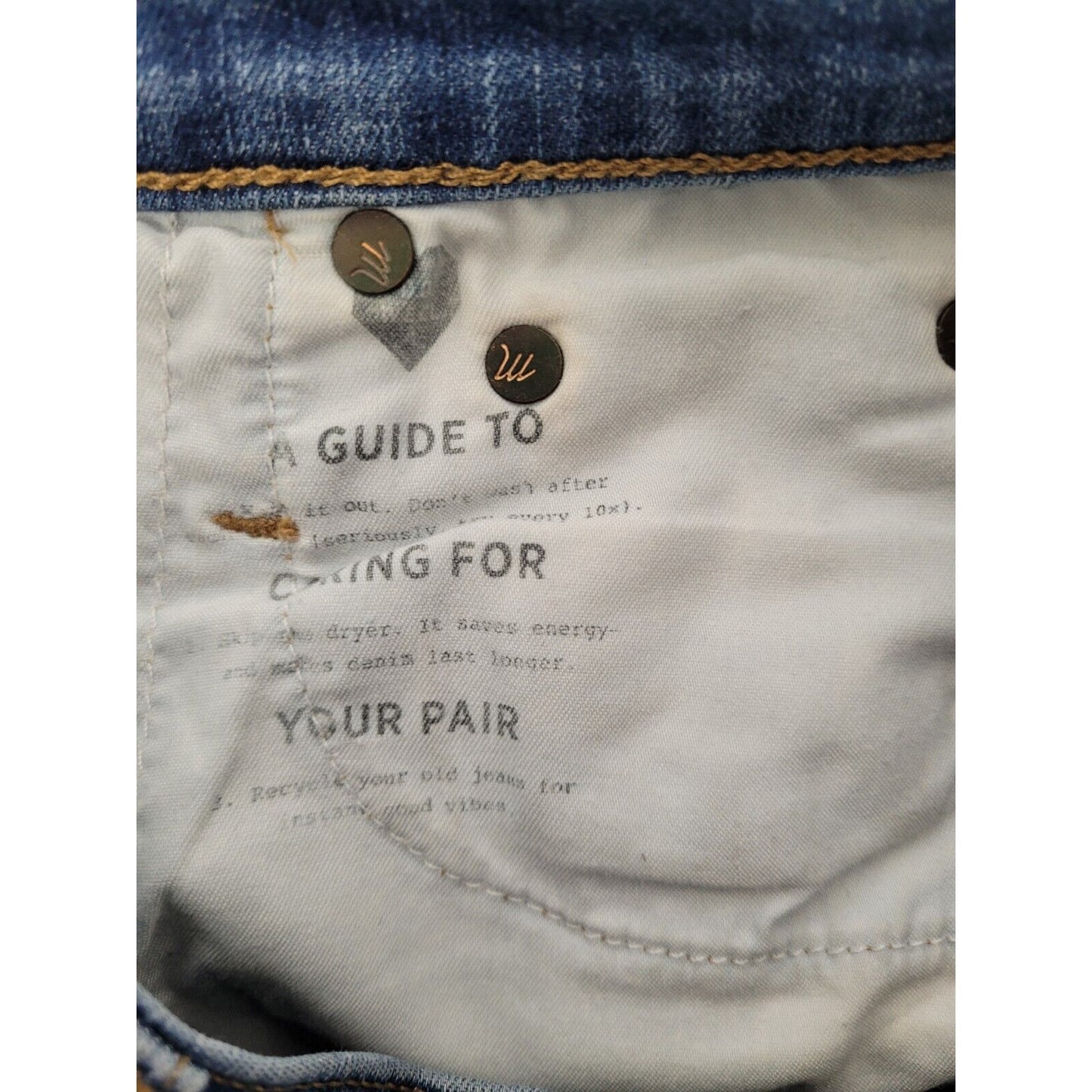 Madewell Blue Distressed 10" High Rise Skinny Jeans Women’s Size 23 (24 X 27)