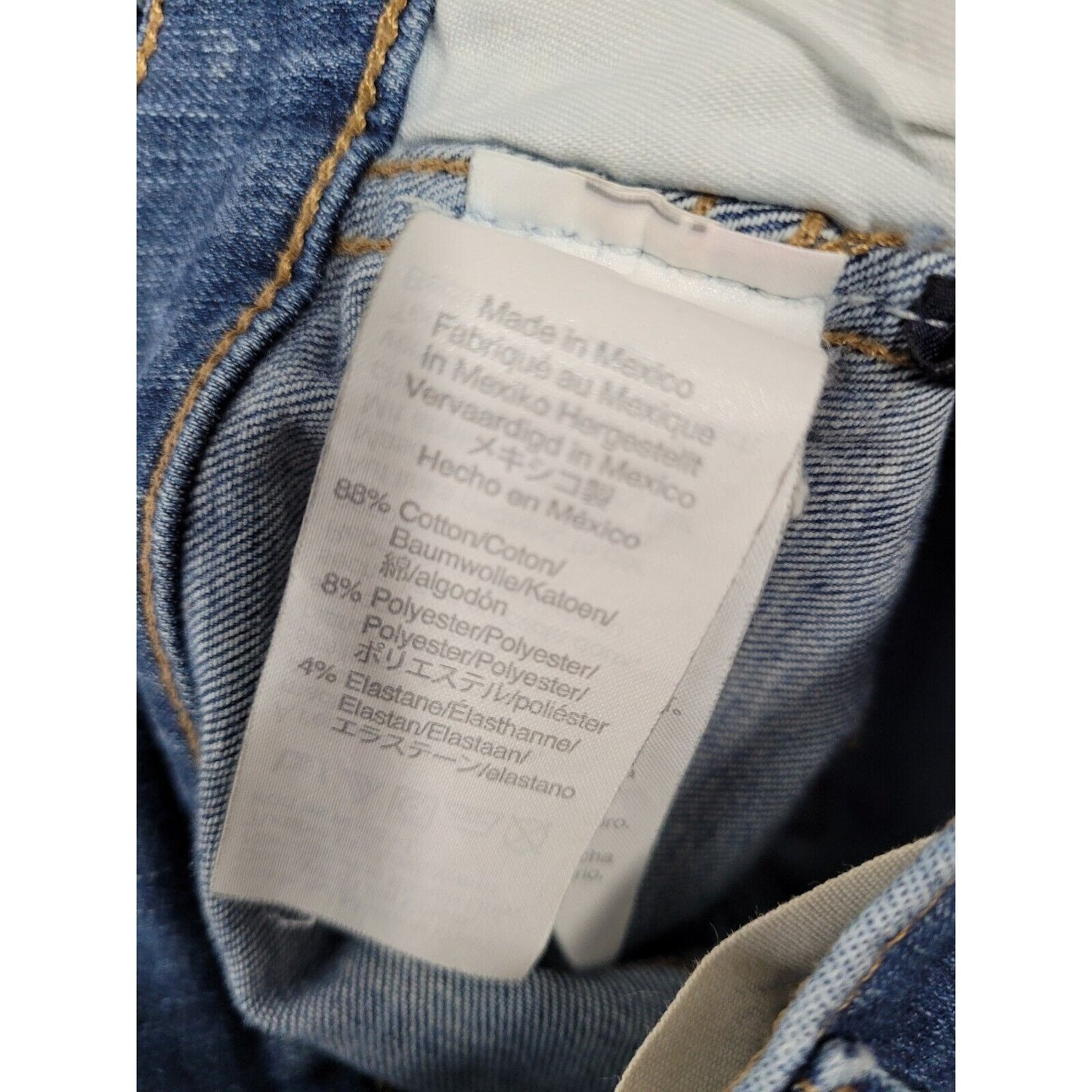 Madewell Blue Distressed 10" High Rise Skinny Jeans Women’s Size 23 (24 X 27)