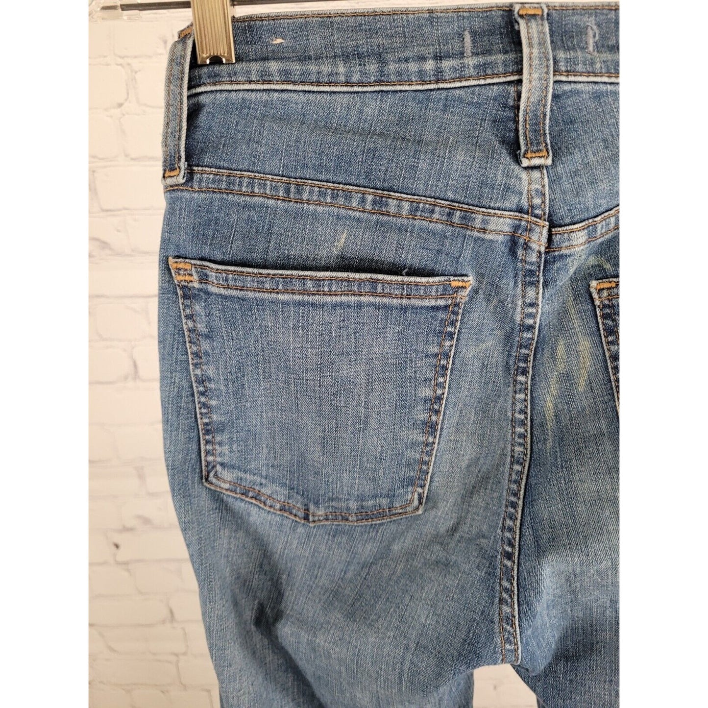Madewell Blue Distressed 10" High Rise Skinny Jeans Women’s Size 23 (24 X 27)