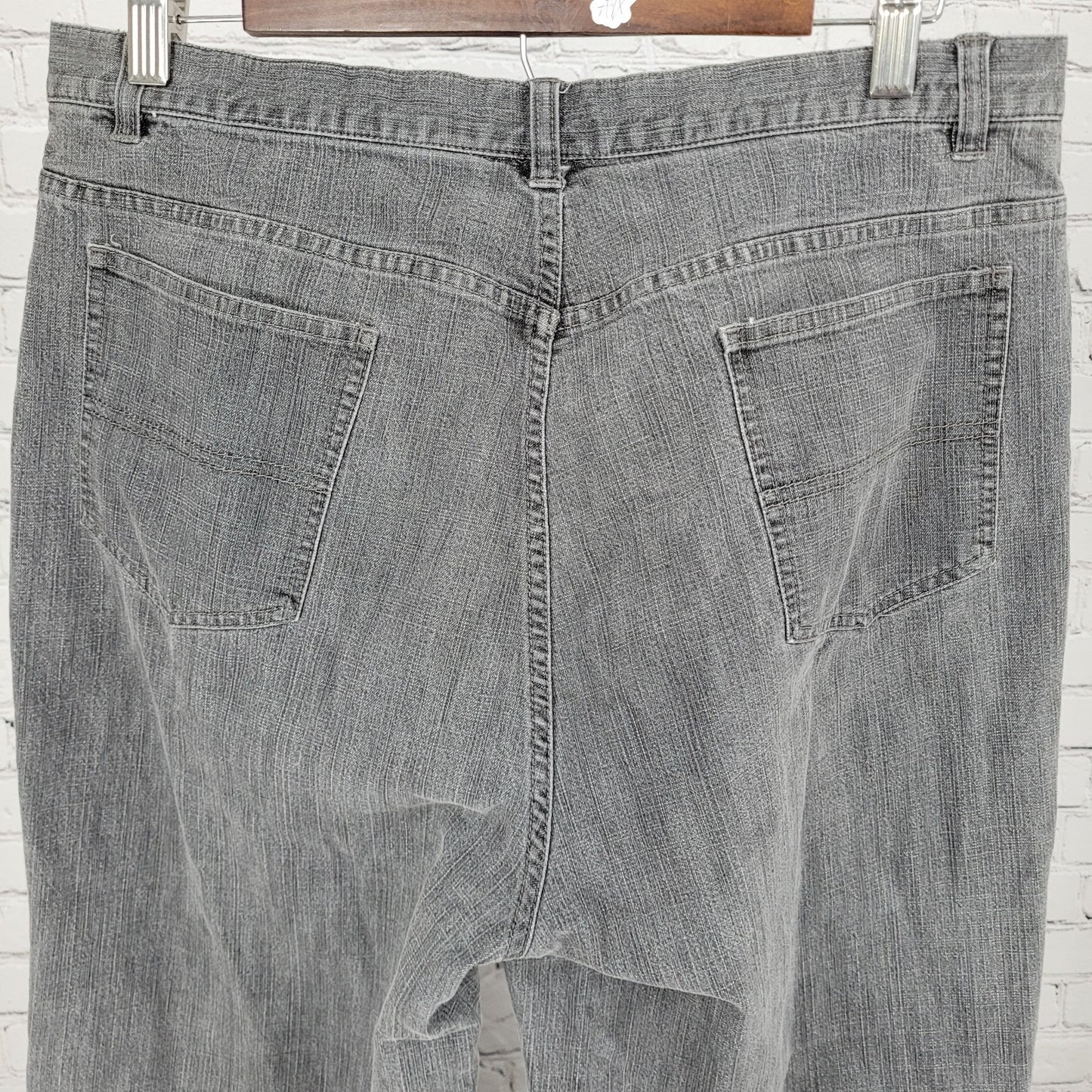 Additions By Chico's Grey Wide Leg High Rise Crop Jeans Size 2.5 US 14 (31x21)