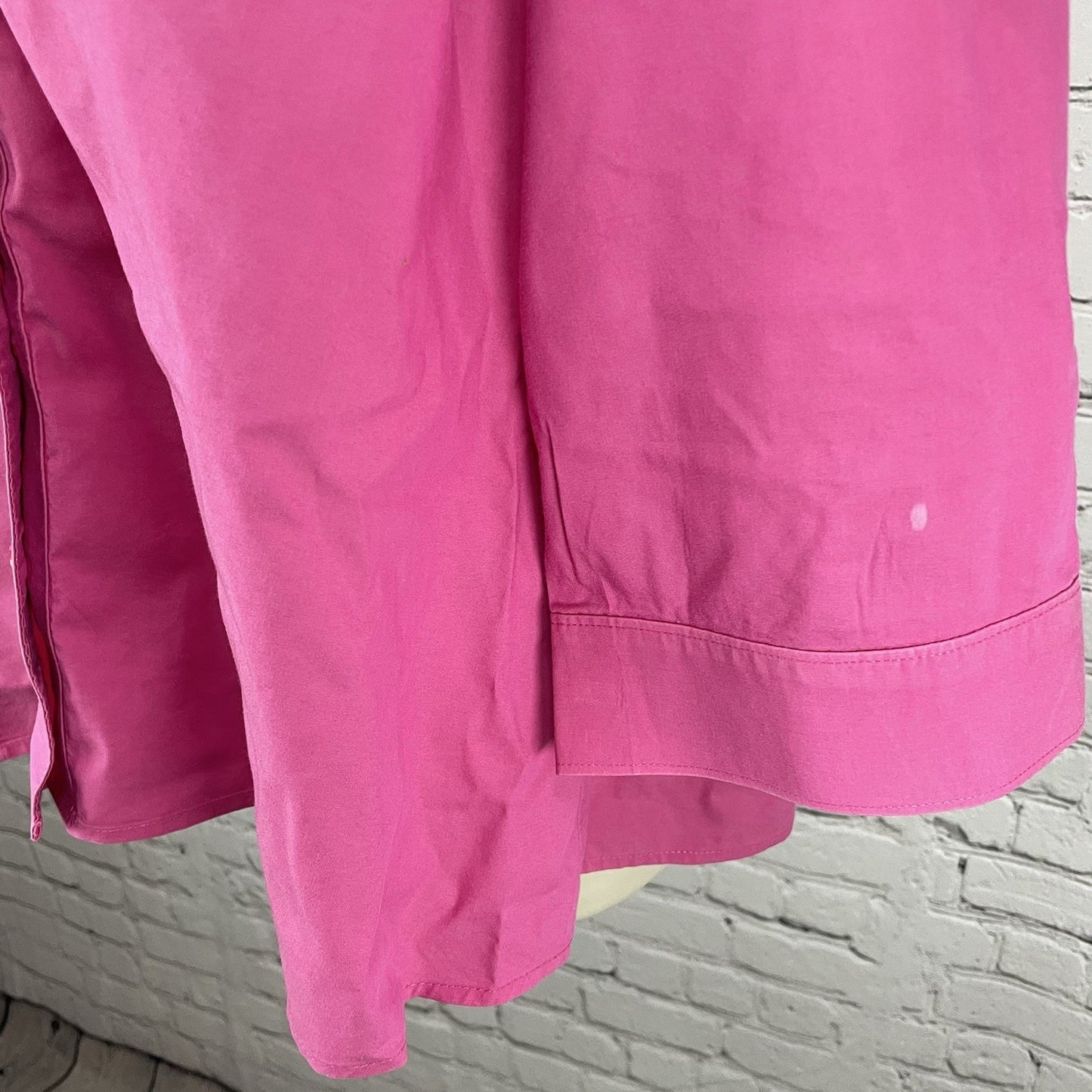 Chico’s Pink Button Up 3/4 Sleeve Stretch Lightweight Collar Shirt Size 3 US 16