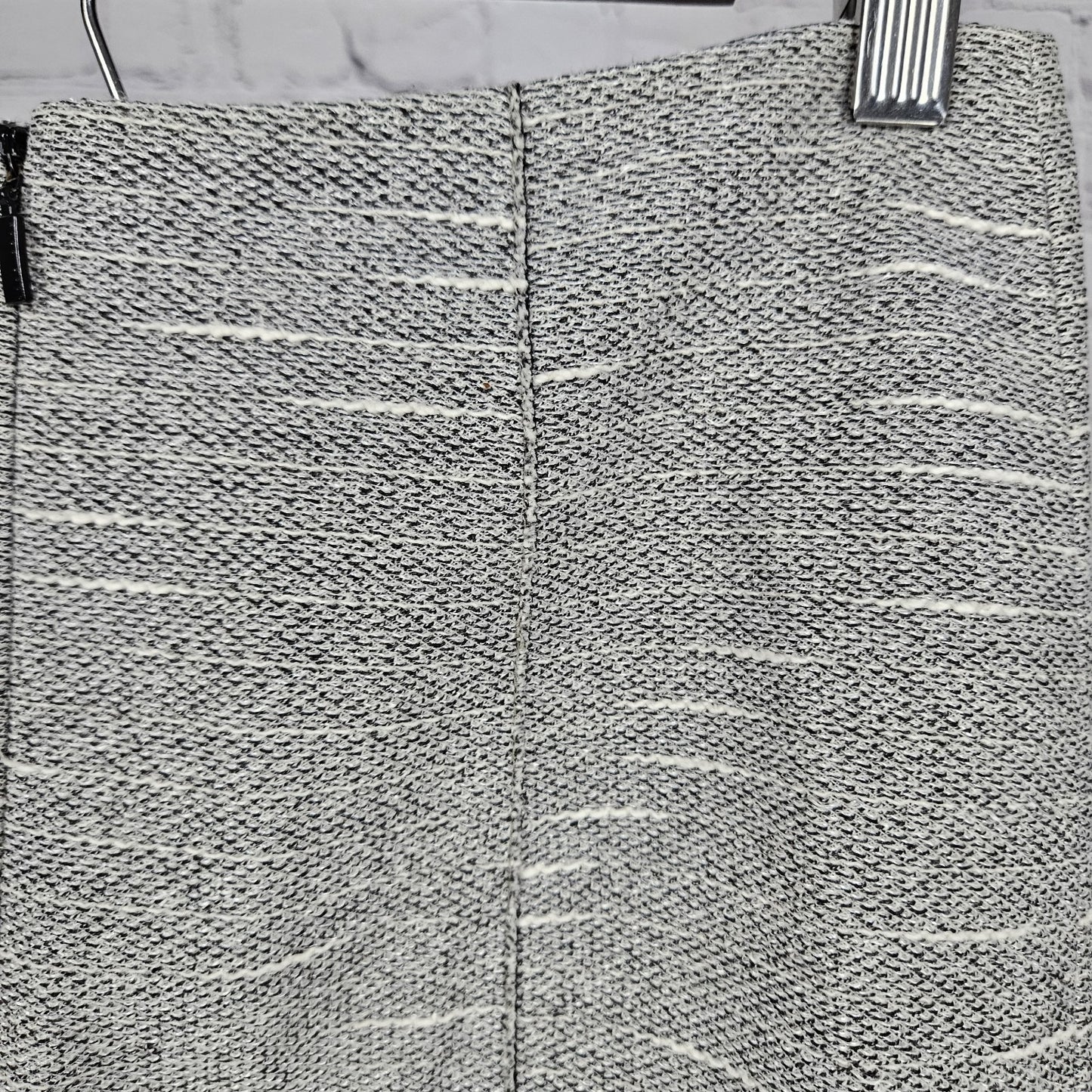 Boss Hugo Boss Grey Lined Back Slit Zipped Straight Knee Length Suit Skirt 4