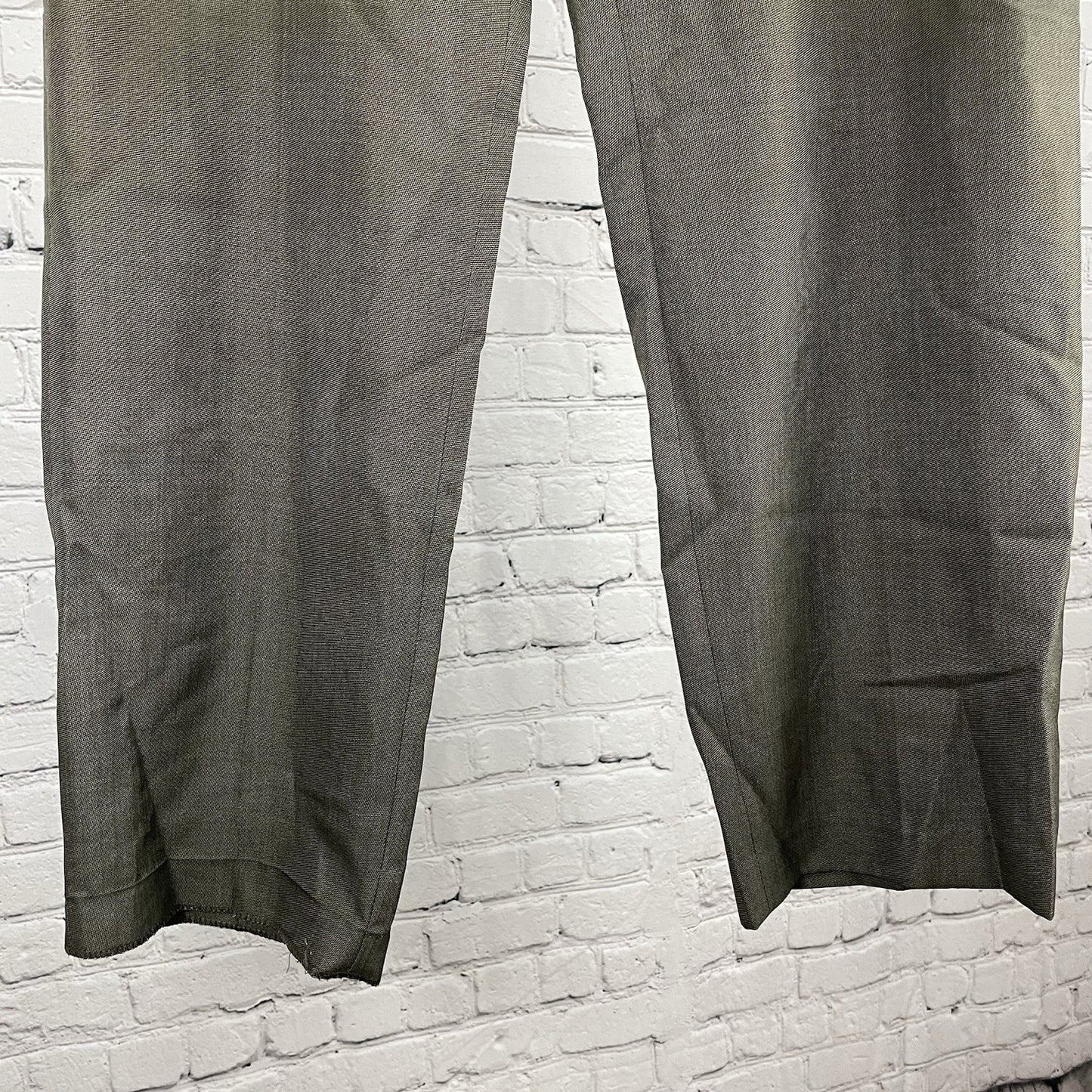 Cubavera Brown Herringbone Flat Front Lightweight Straight Leg Pants Size 36x29