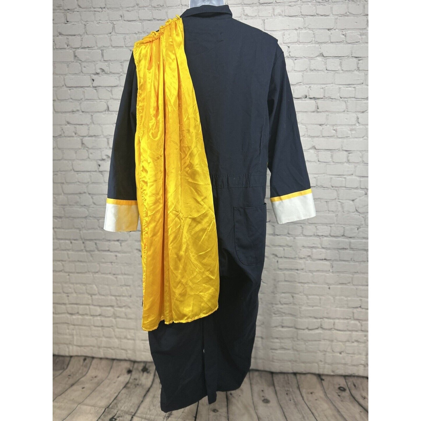 Red Kap Blue Yellow Long Sleeve Costume Band Cape Jumpsuit Size 42R (39X27)