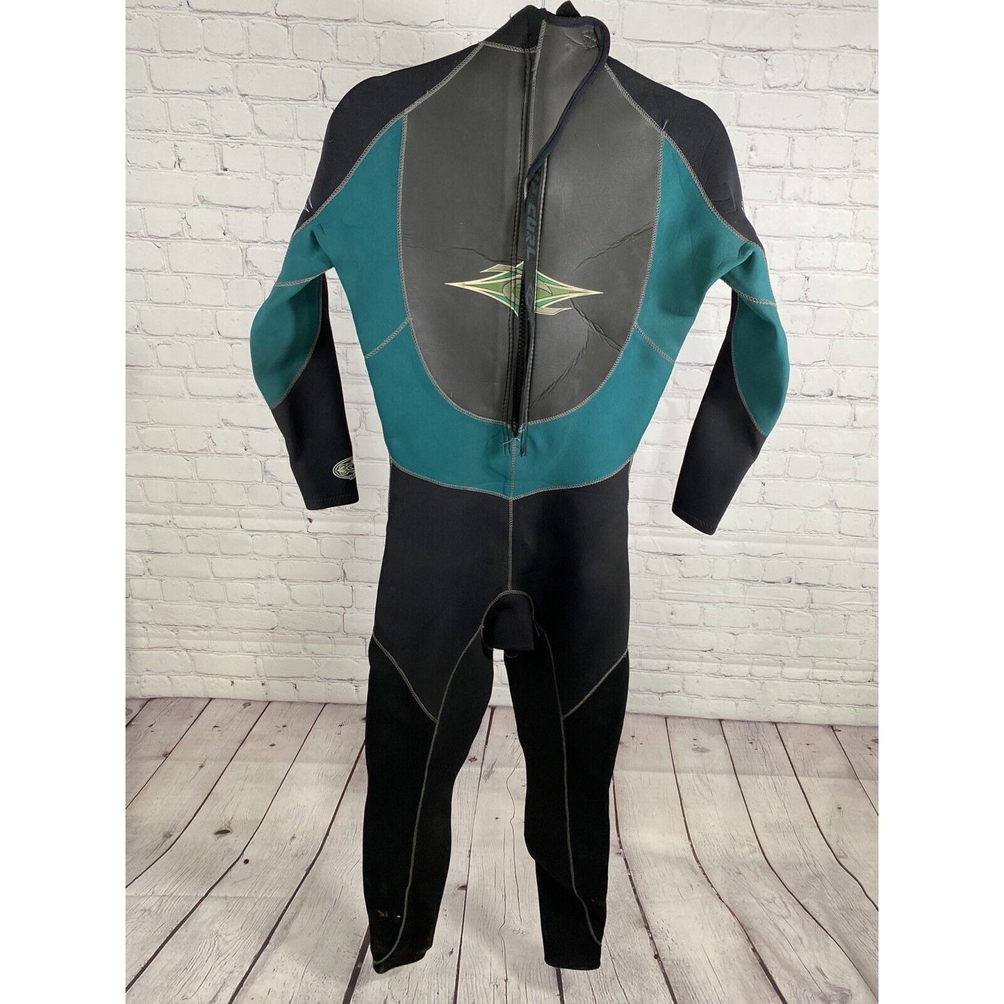 Rip Curl Tube Tested Black Green One Piece Full Body Wetsuit Unisex Adult S