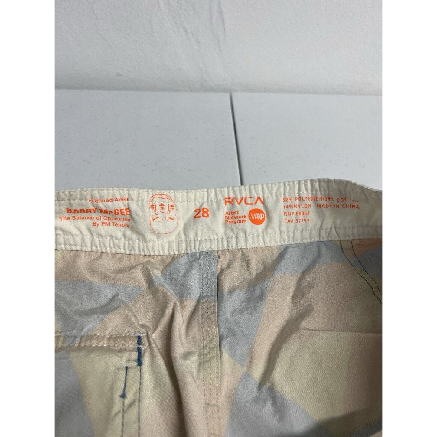 RVCA Barry McGee Board Shorts Trunks Artist Program Network Geometric Men’s 28