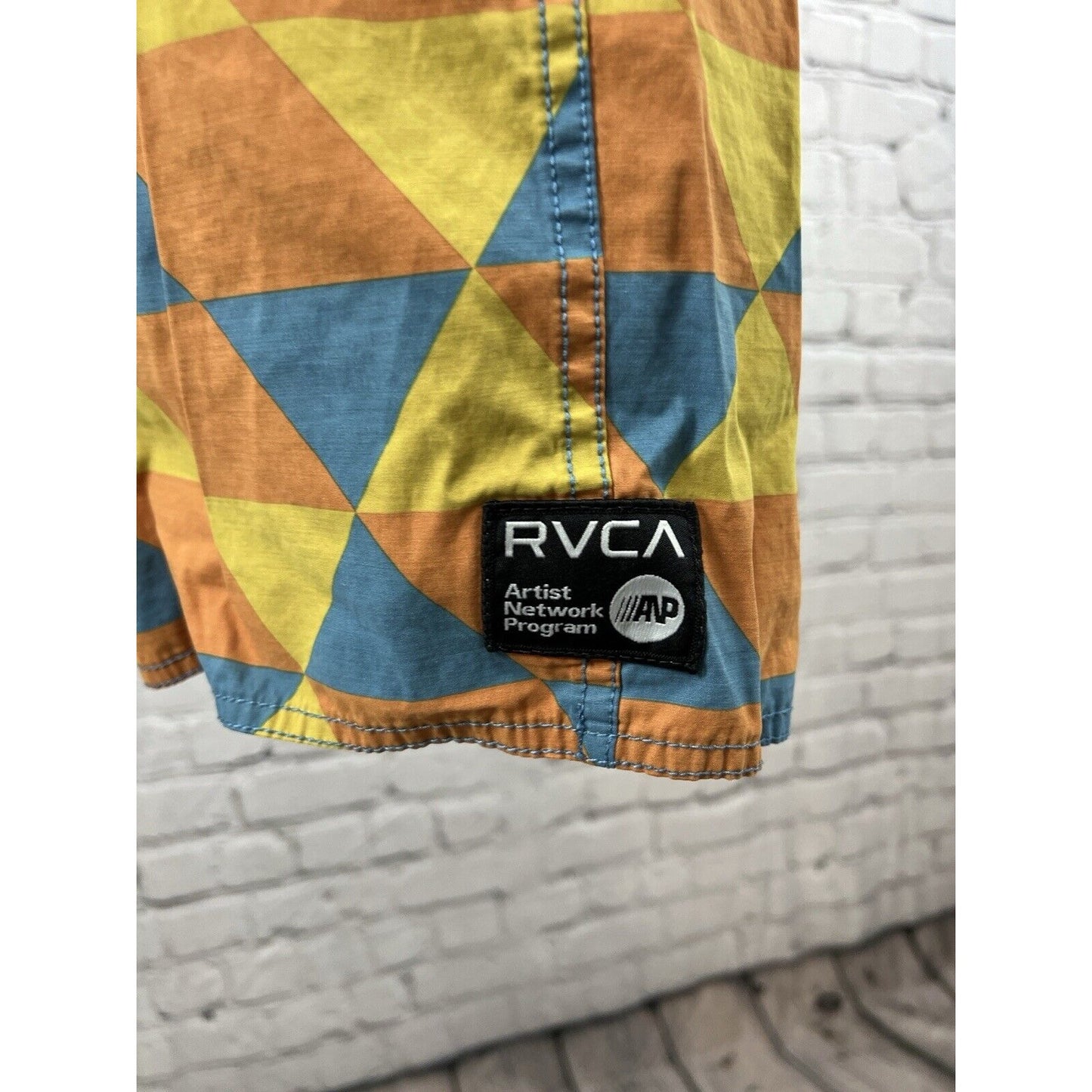 RVCA Barry McGee Board Shorts Trunks Artist Program Network Geometric Men’s 28